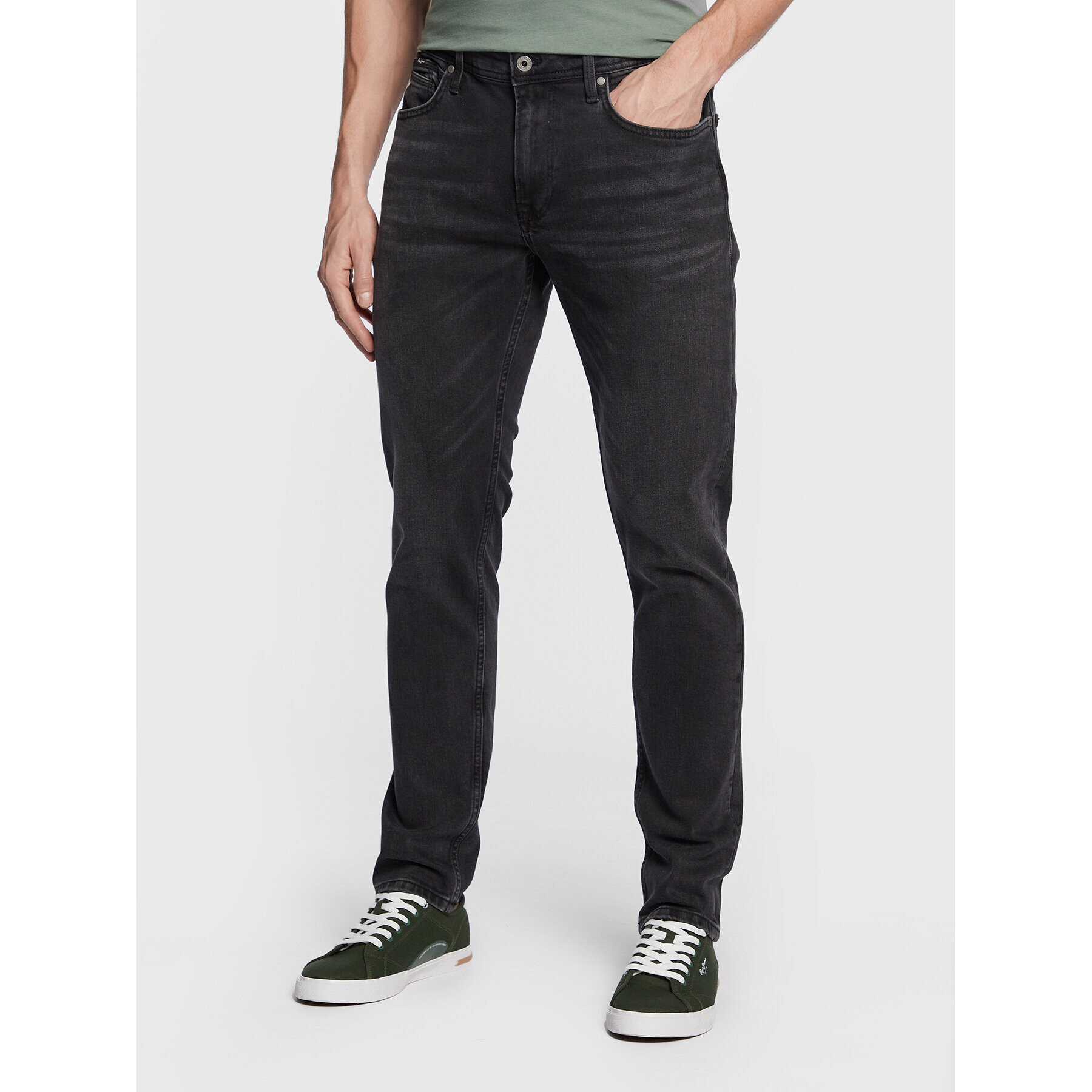 Pepe Jeans Farmer Hatch PM206323 Fekete Slim Fit - Pepit.hu