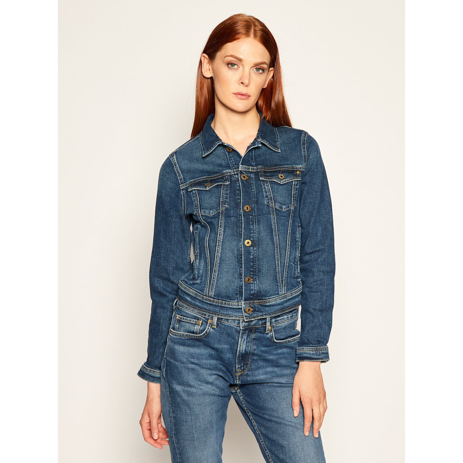 Pepe Jeans Farmer kabát Core PL400654 Sötétkék Regular Fit - Pepit.hu