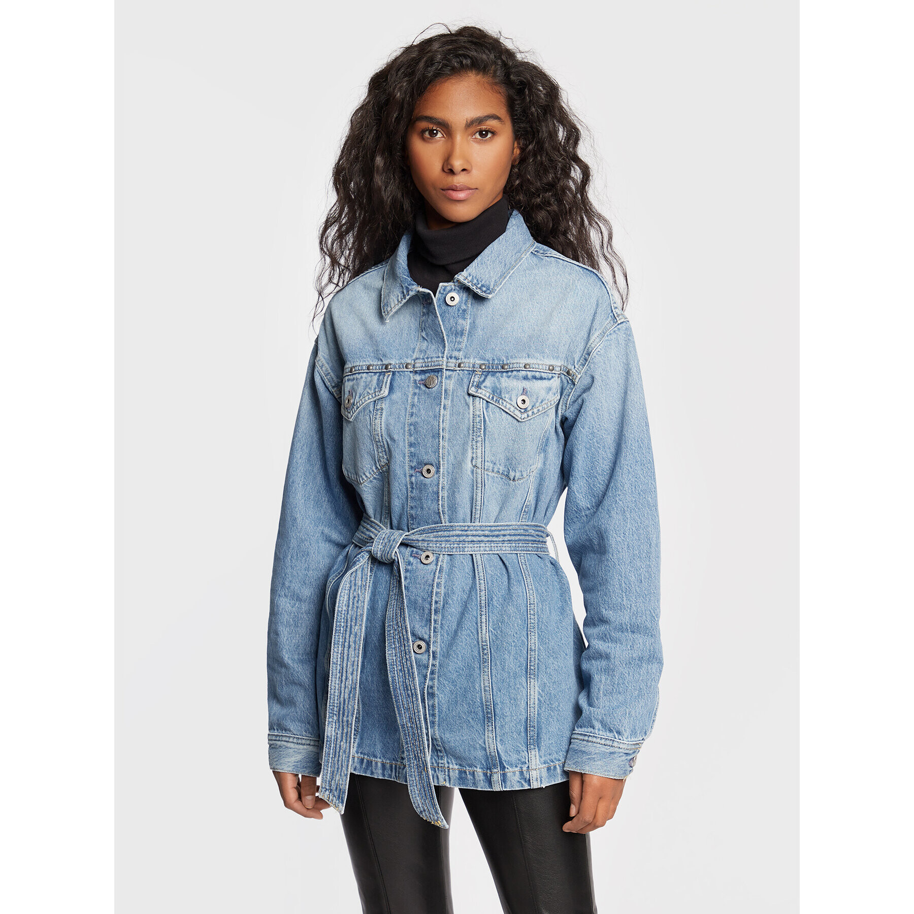 Pepe Jeans Farmer kabát Moira PL402125 Kék Regular Fit - Pepit.hu