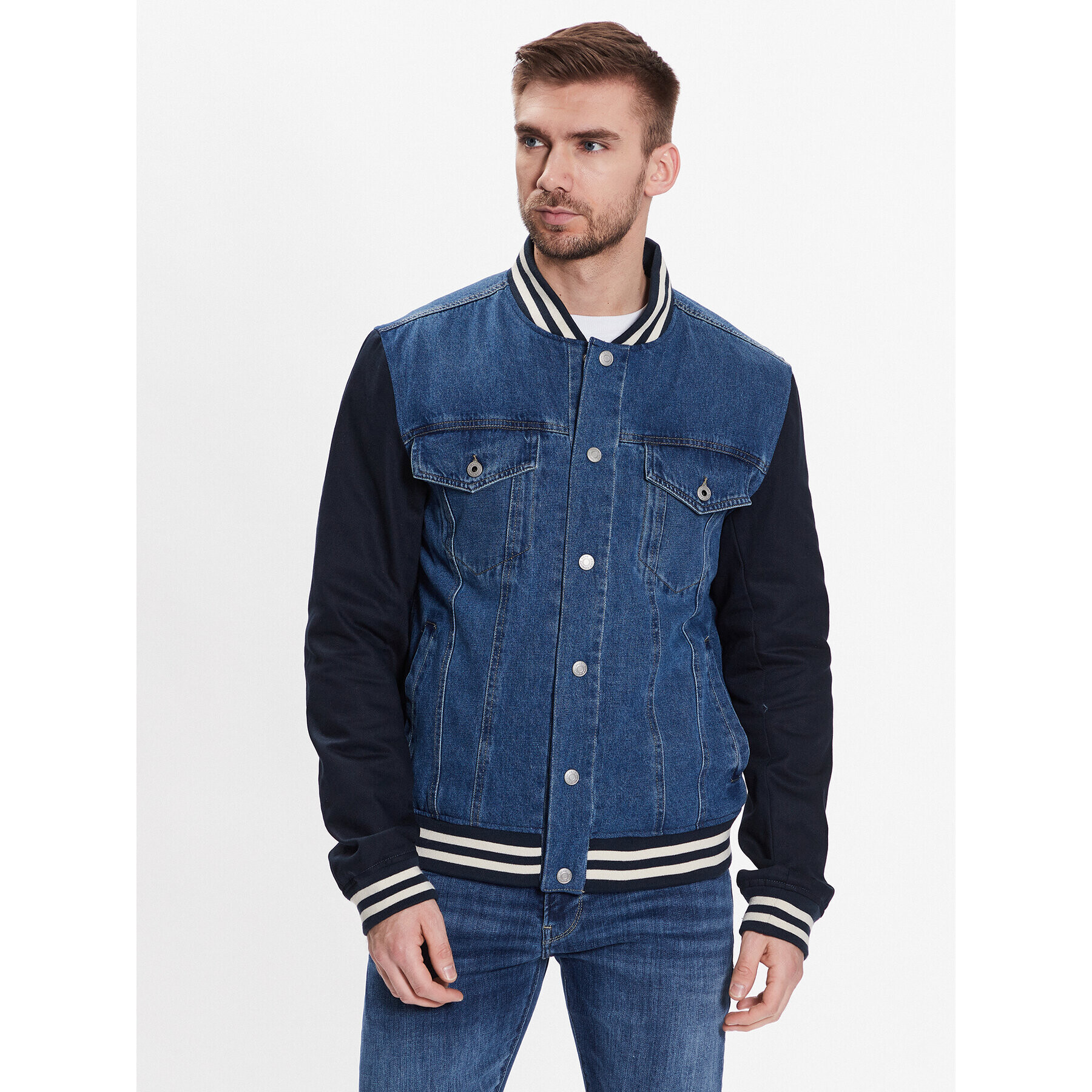 Pepe Jeans Farmer kabát Unity PM402714 Kék Regular Fit - Pepit.hu