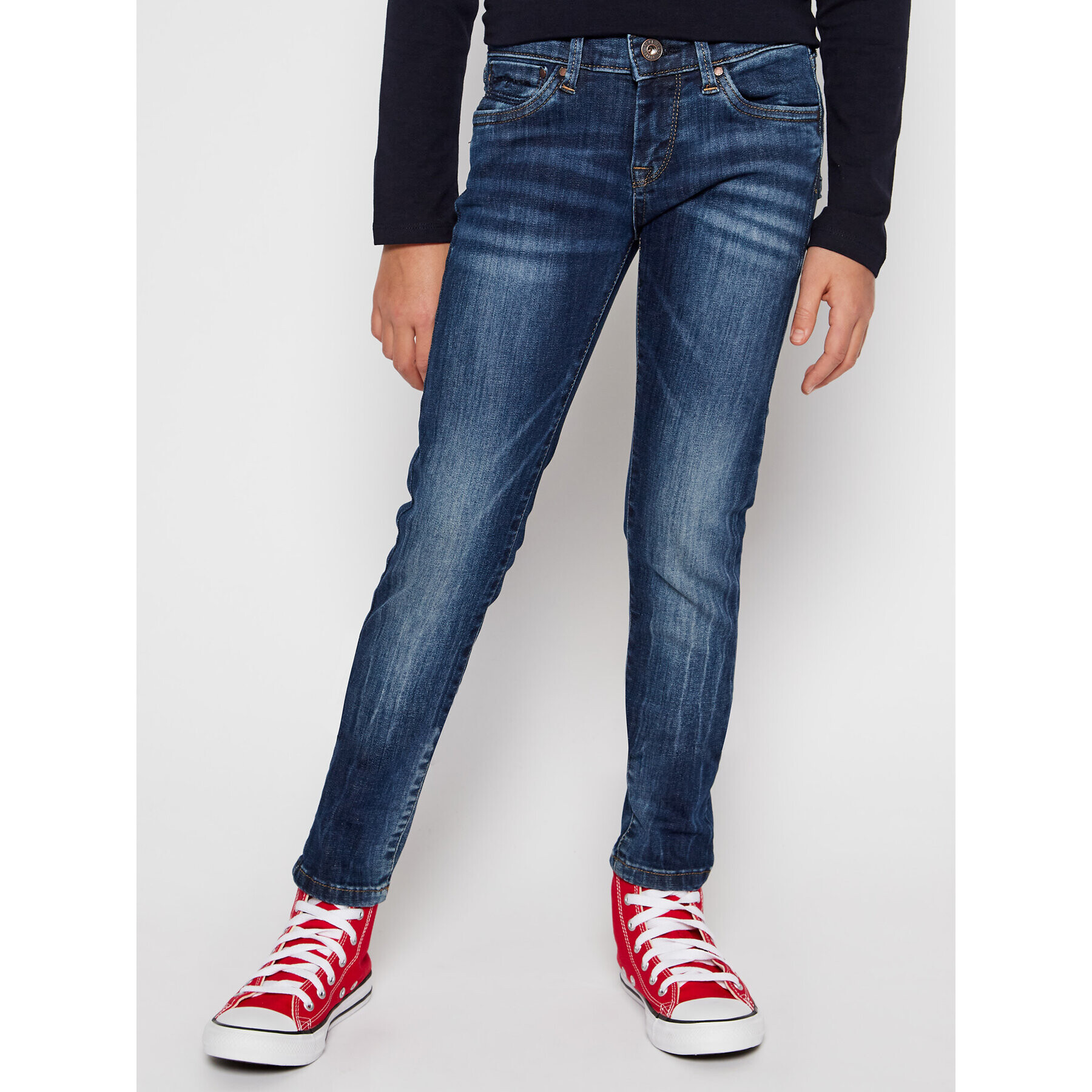 Pepe Jeans Farmer Pixlette PG200242 Sötétkék Skinny Fit - Pepit.hu