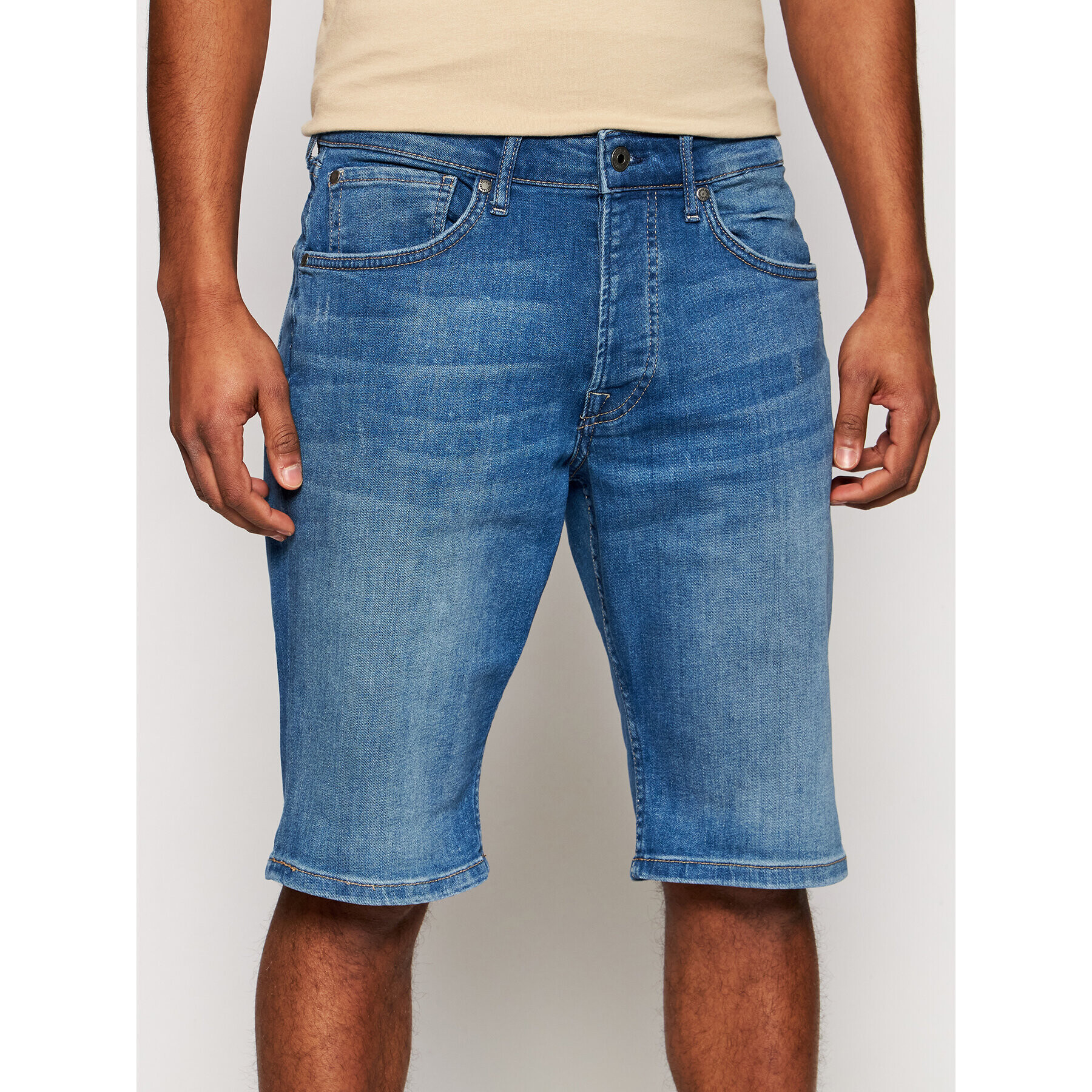 Pepe Jeans Farmer rövidnadrág Callen PM800707 Sötétkék Relaxed Fit - Pepit.hu