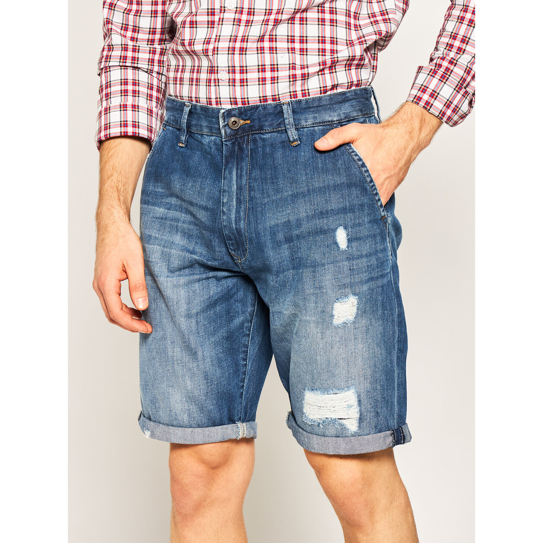 Pepe Jeans Farmer rövidnadrág Callen PM800771 Kék Relaxed Fit - Pepit.hu