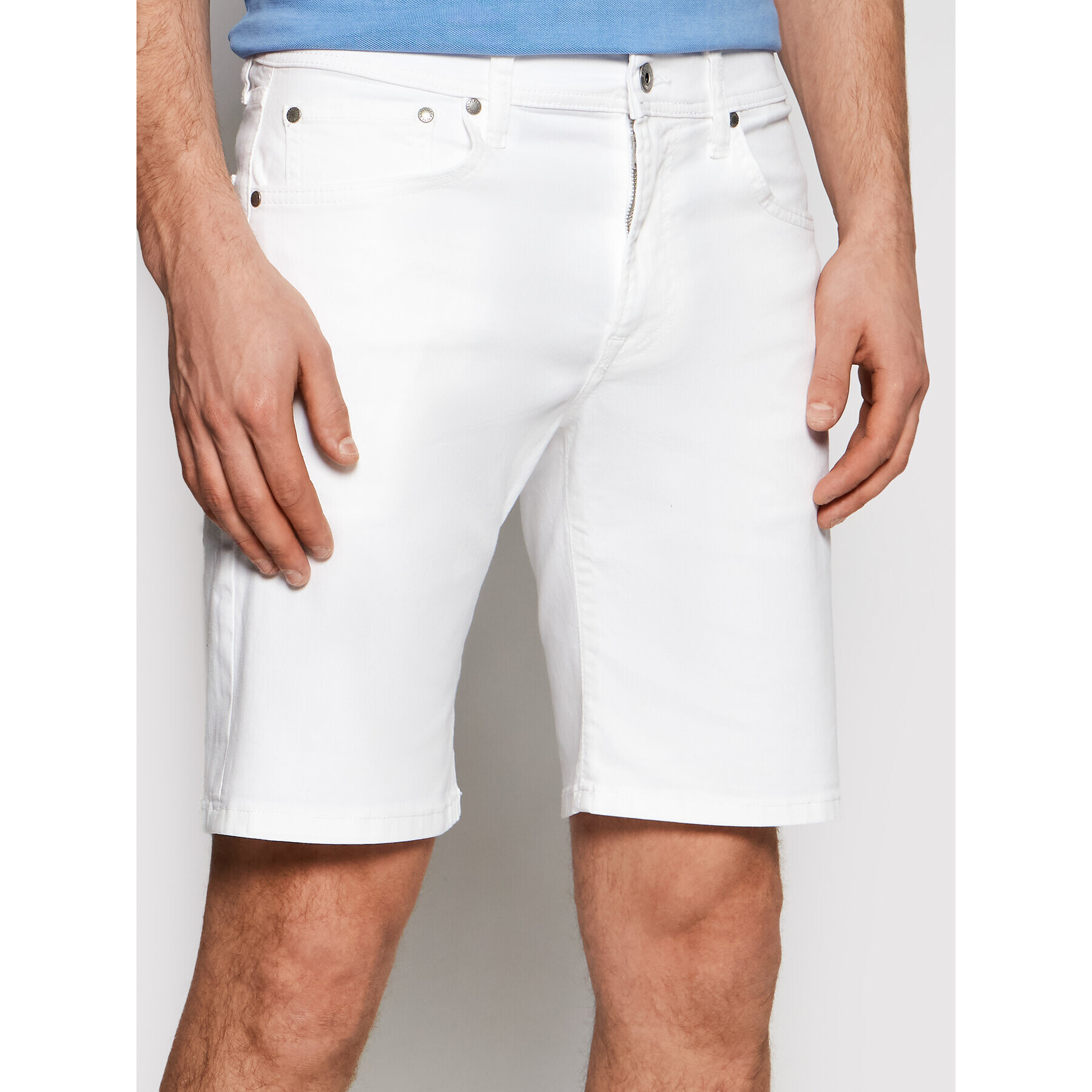 Pepe Jeans Farmer rövidnadrág Cane PM800543 Fehér Slim Fit - Pepit.hu