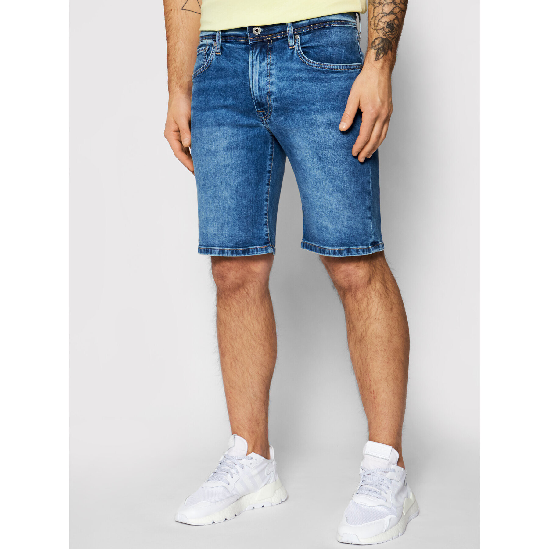 Pepe Jeans Farmer rövidnadrág Cane PM800543 Sötétkék Slim Fit - Pepit.hu