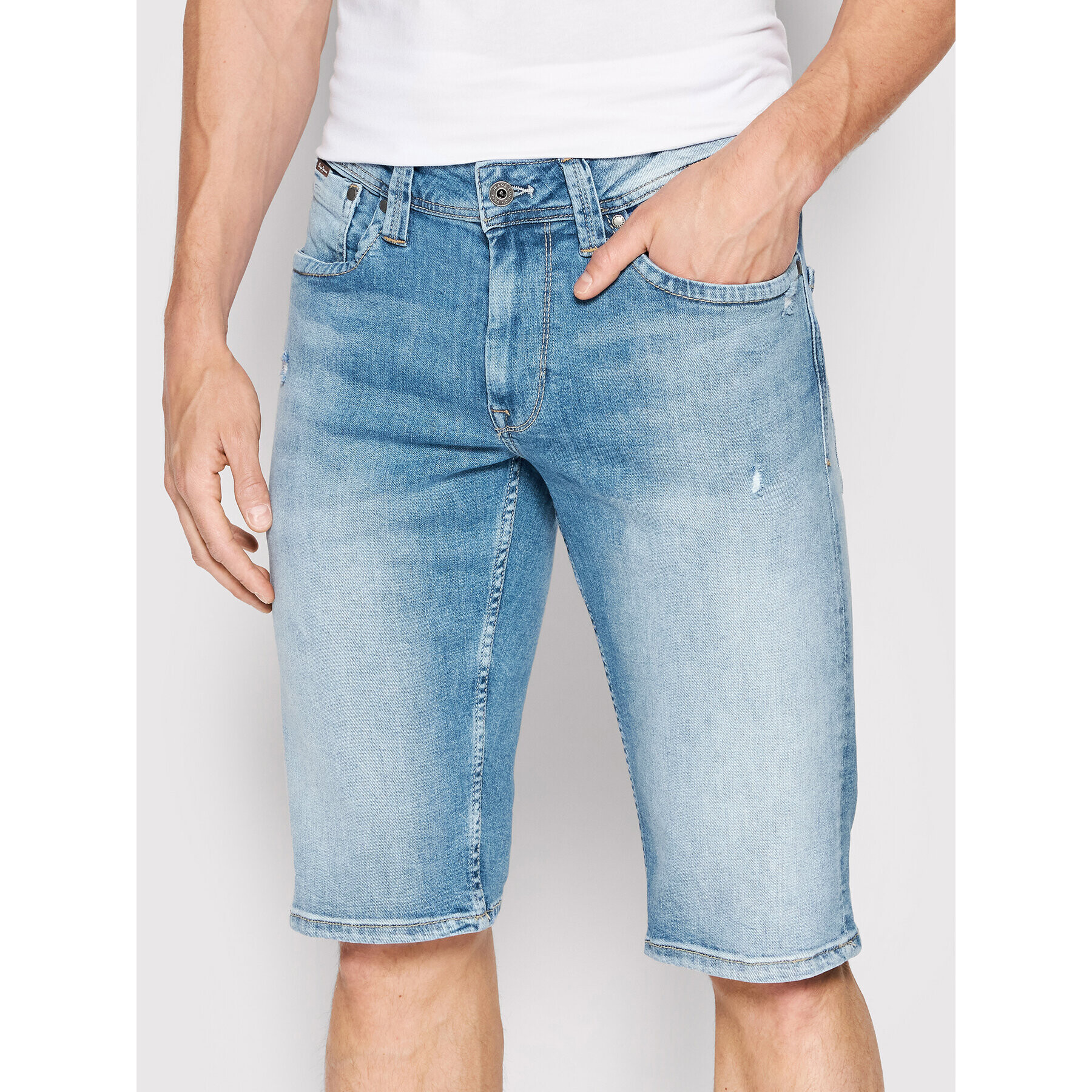 Pepe Jeans Farmer rövidnadrág Cash PM800935 Kék Regular Fit - Pepit.hu