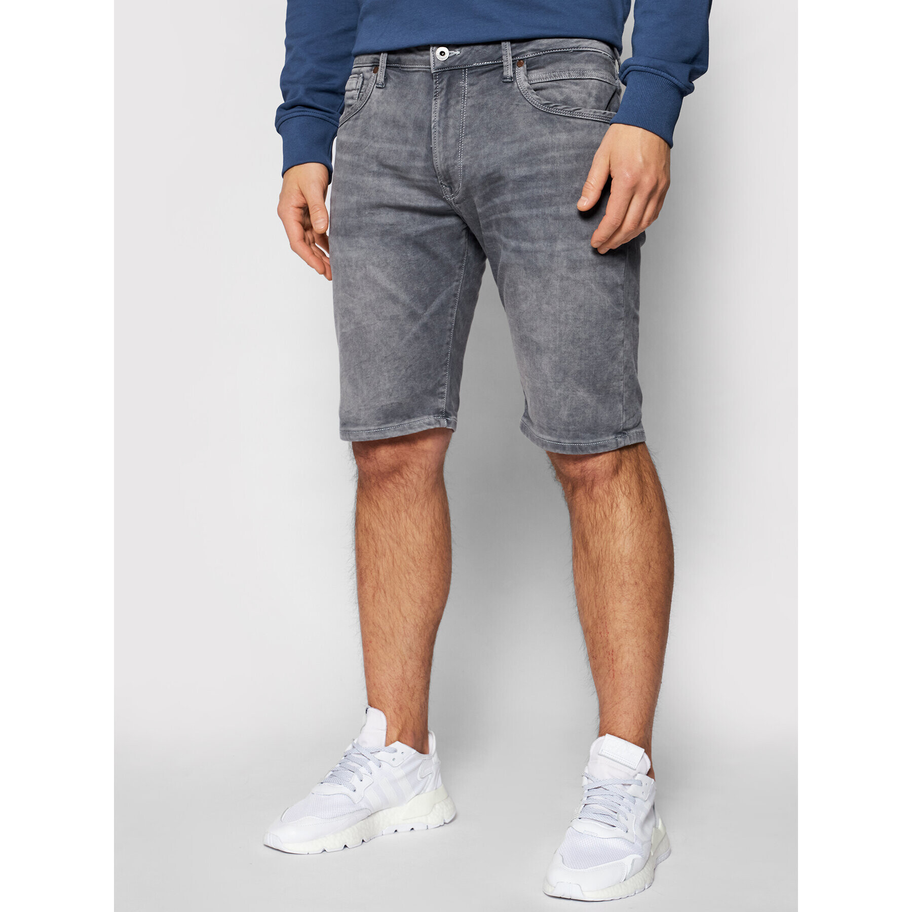 Pepe Jeans Farmer rövidnadrág GYMDIGO Stanley PM800855 Szürke Slim Fit - Pepit.hu