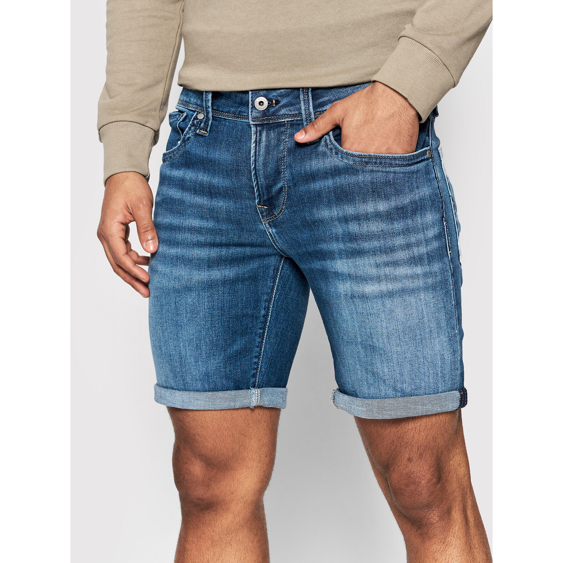 Pepe Jeans Farmer rövidnadrág Hatch PM800937 Sötétkék Slim Fit - Pepit.hu