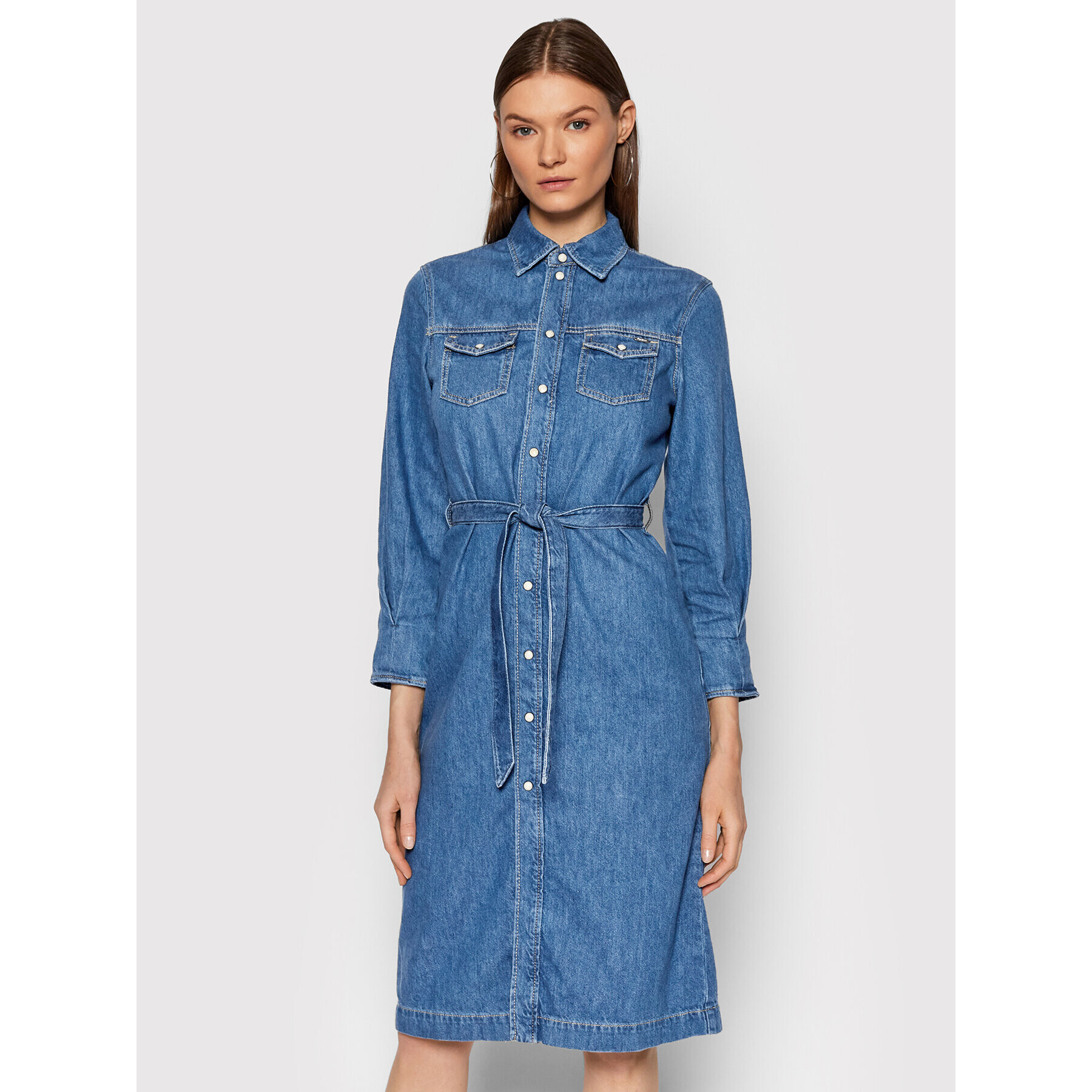 Pepe Jeans Farmer ruha Scarlett PL952996 Kék Regular Fit - Pepit.hu