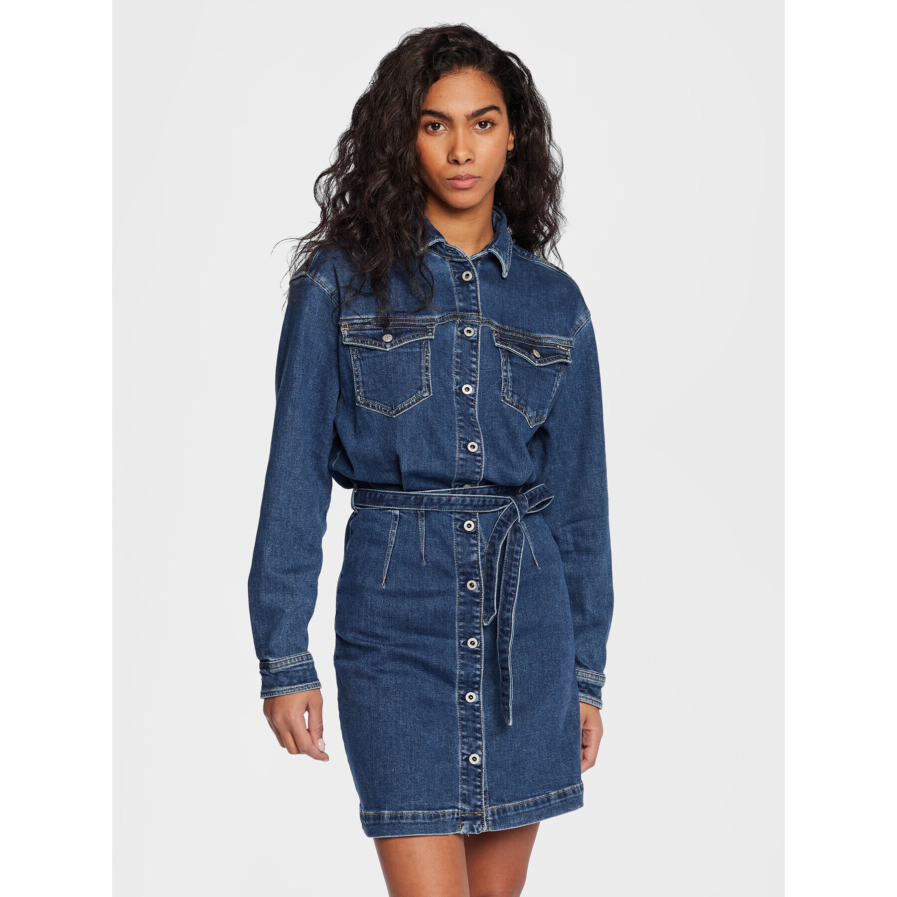 Pepe Jeans Farmer ruha Selena PL953197 Kék Regular Fit - Pepit.hu