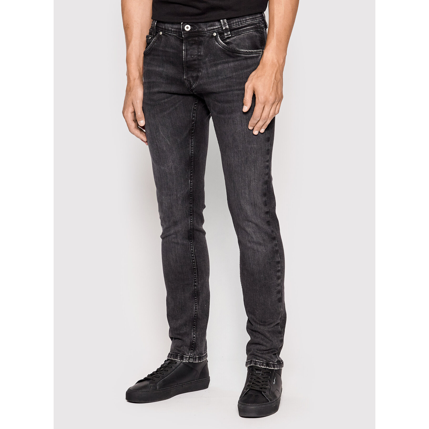 Pepe Jeans Farmer Spike PM206325 Fekete Regular Fit - Pepit.hu