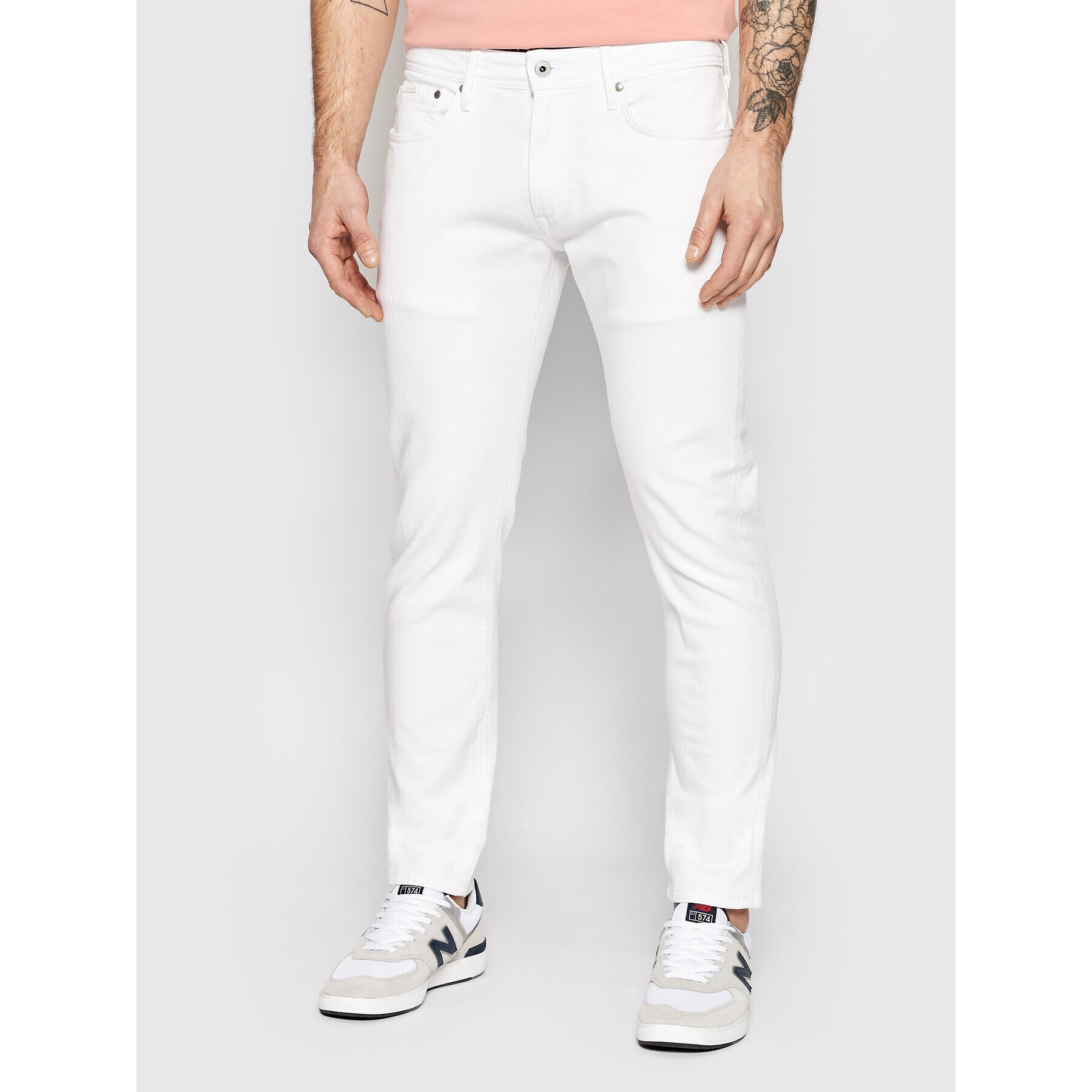 Pepe Jeans Farmer Stanley PM206326 Fehér Tapered Fit - Pepit.hu