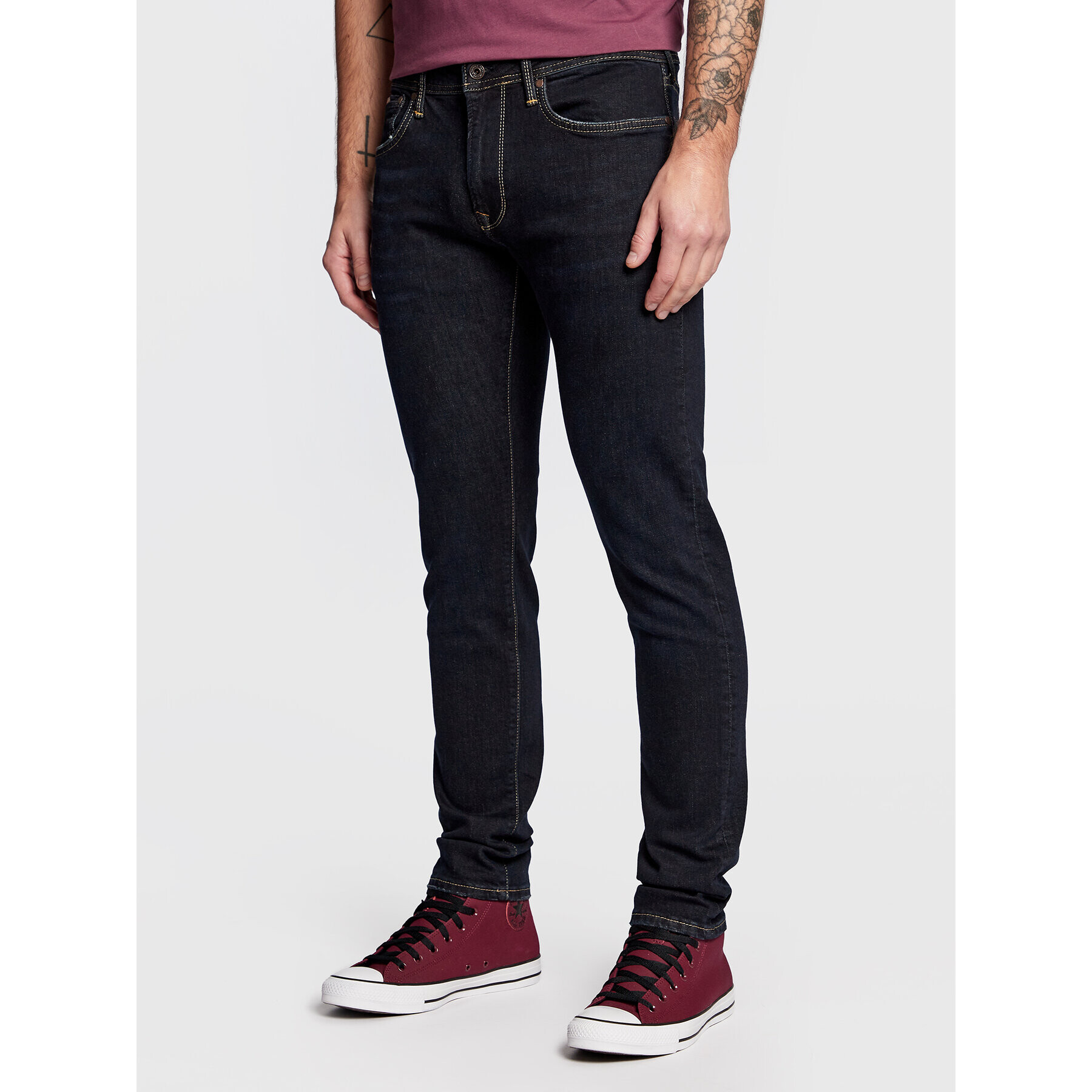 Pepe Jeans Farmer Stanley PM206326 Szürke Taper Fit - Pepit.hu