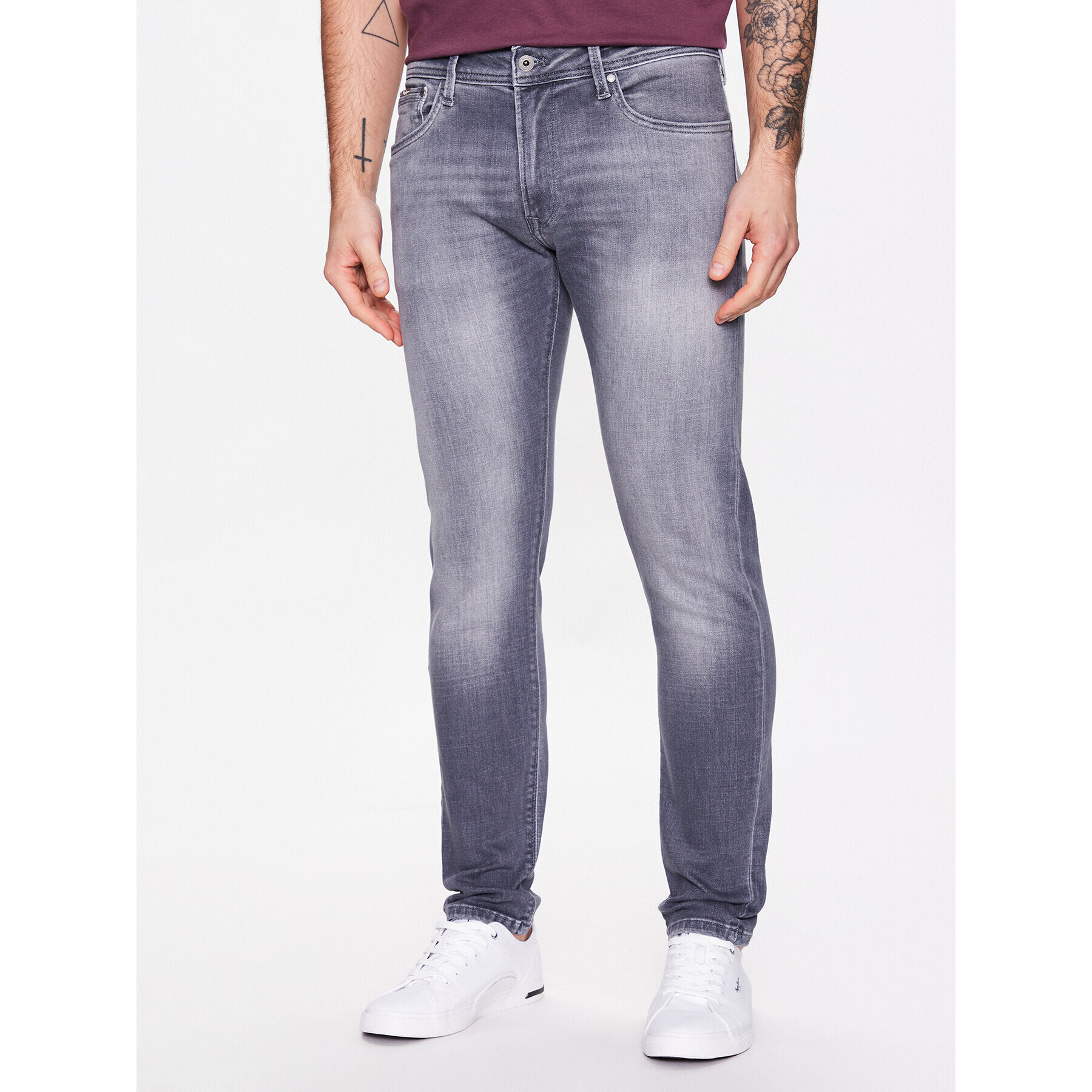 Pepe Jeans Farmer Stanley PM206326UE8 Szürke Regular Fit - Pepit.hu