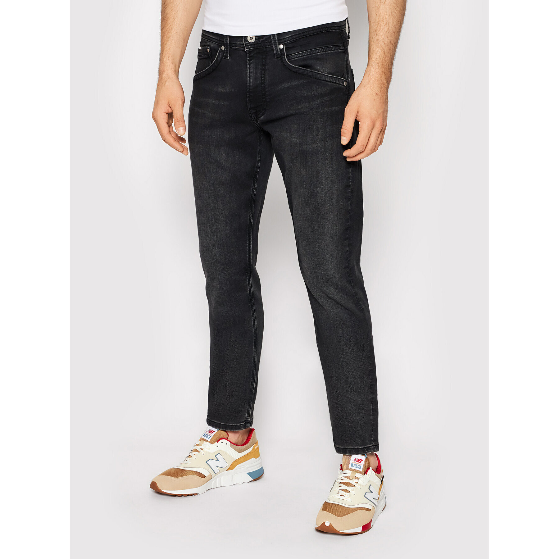 Pepe Jeans Farmer Track PM206328 Fekete Straight Fit - Pepit.hu