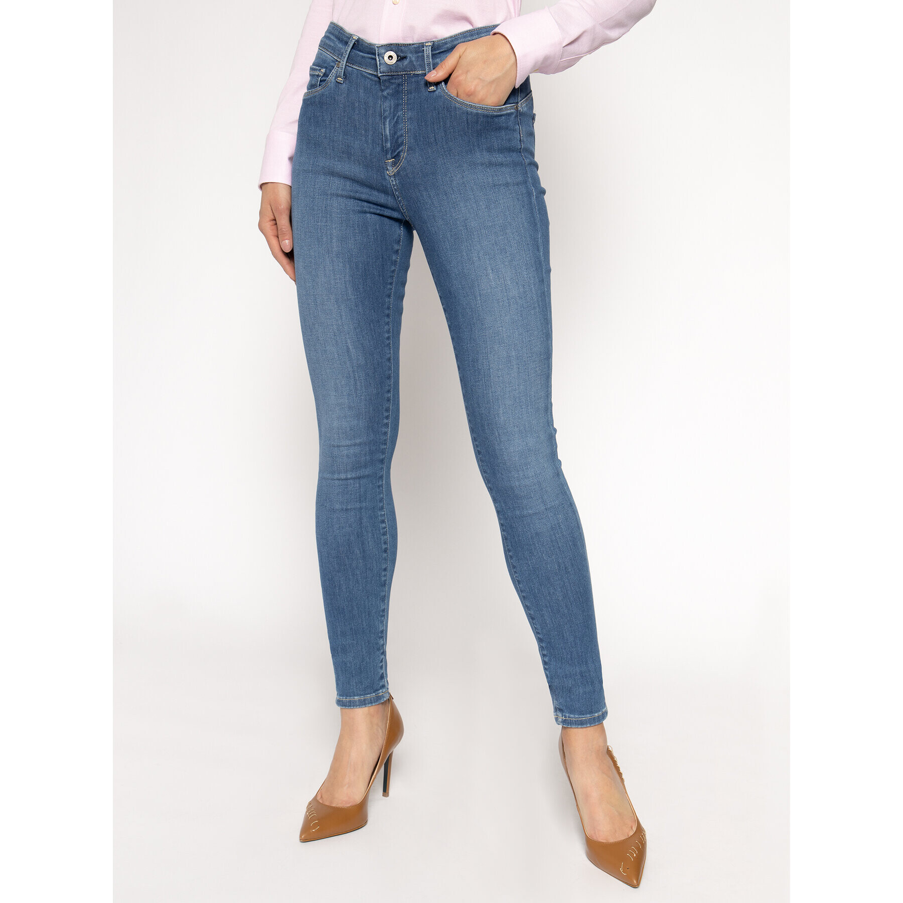 Pepe Jeans Farmer Zoe PL203616 Sötétkék Skinny Fit - Pepit.hu