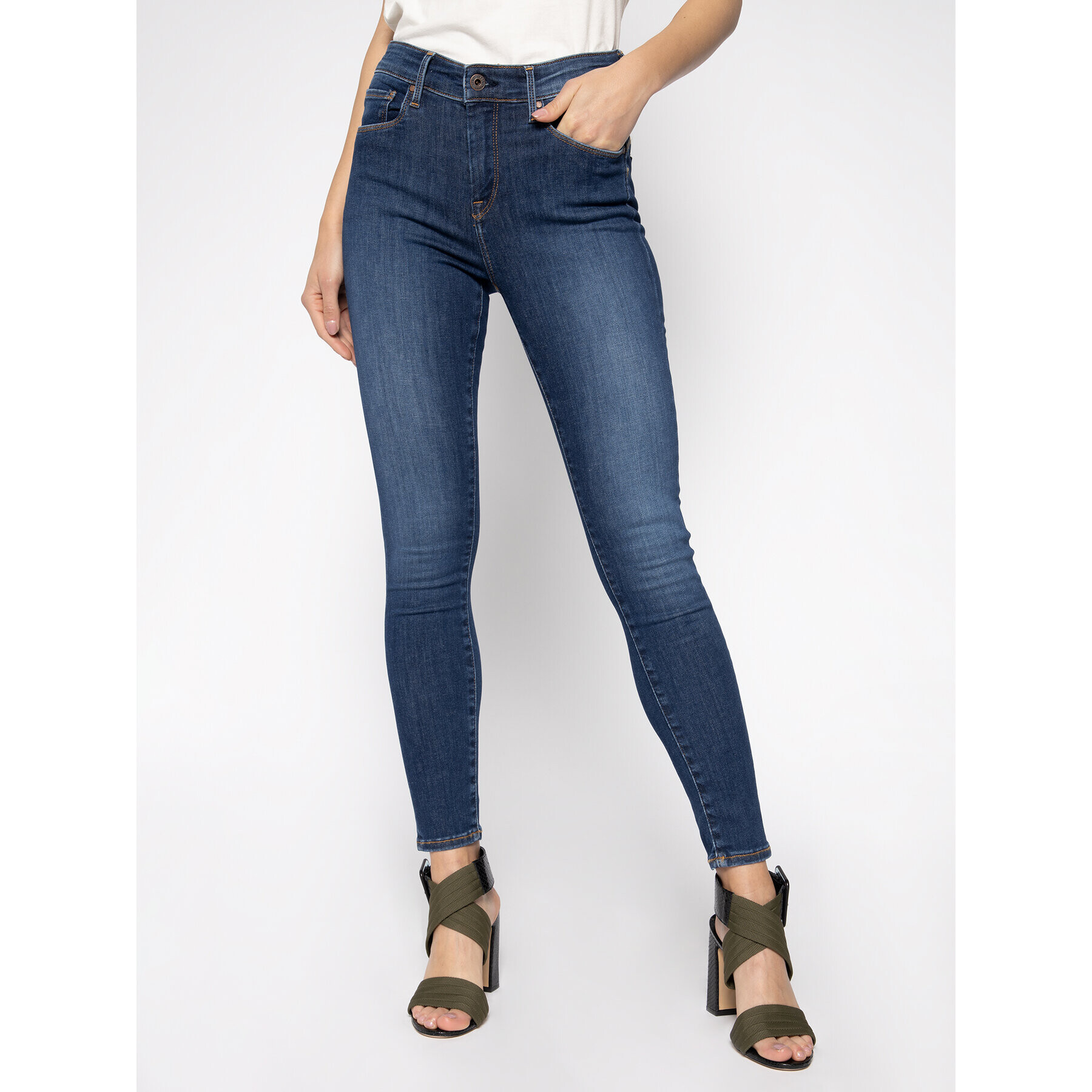 Pepe Jeans Farmer Zoe PL203616 Sötétkék Skinny Fit - Pepit.hu