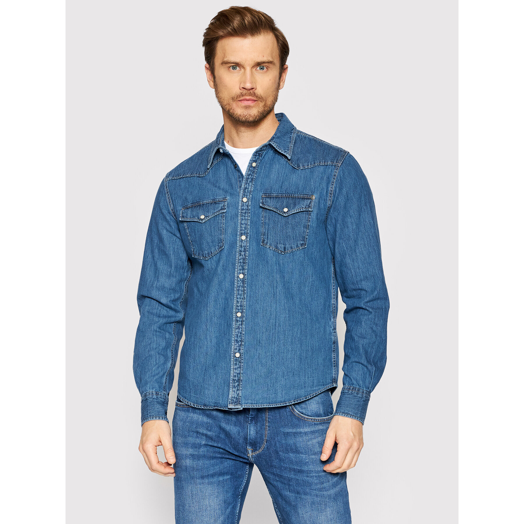 Pepe Jeans Farmering Carson PM307489 Kék Regular Fit - Pepit.hu