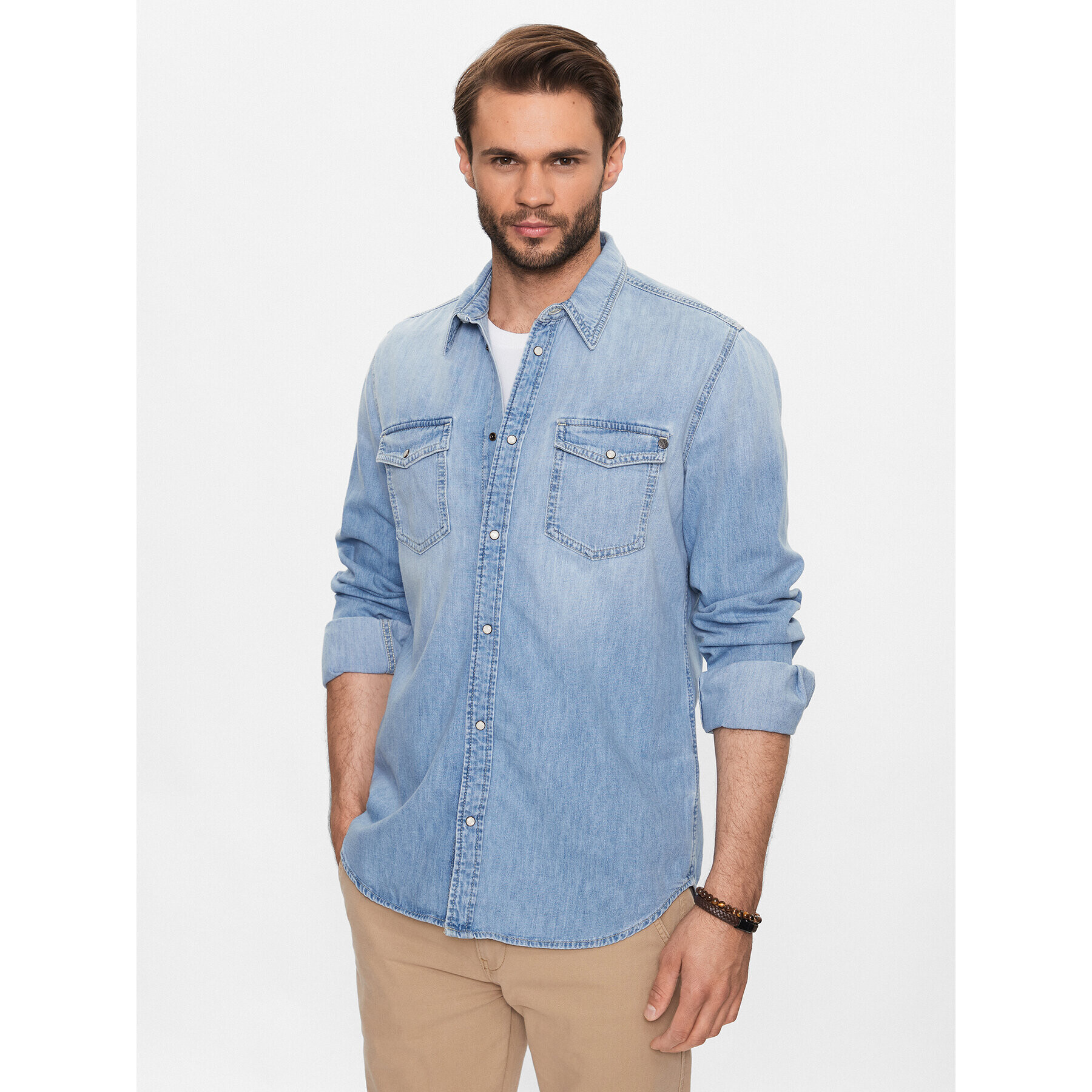 Pepe Jeans Farmering Hammond PM307509 Kék Regular Fit - Pepit.hu