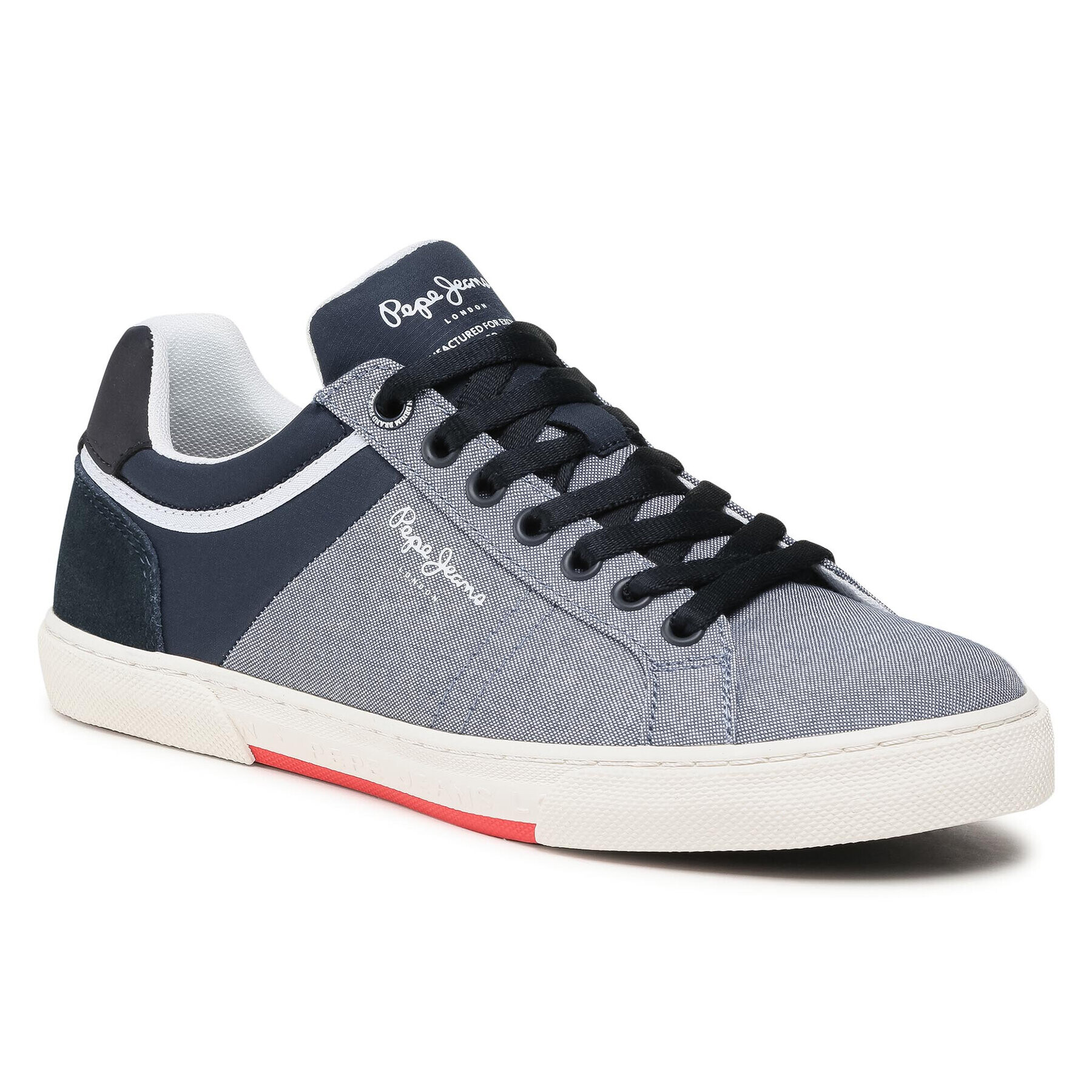 Pepe Jeans Félcipő Rodney Chambray PMS30708 Kék - Pepit.hu