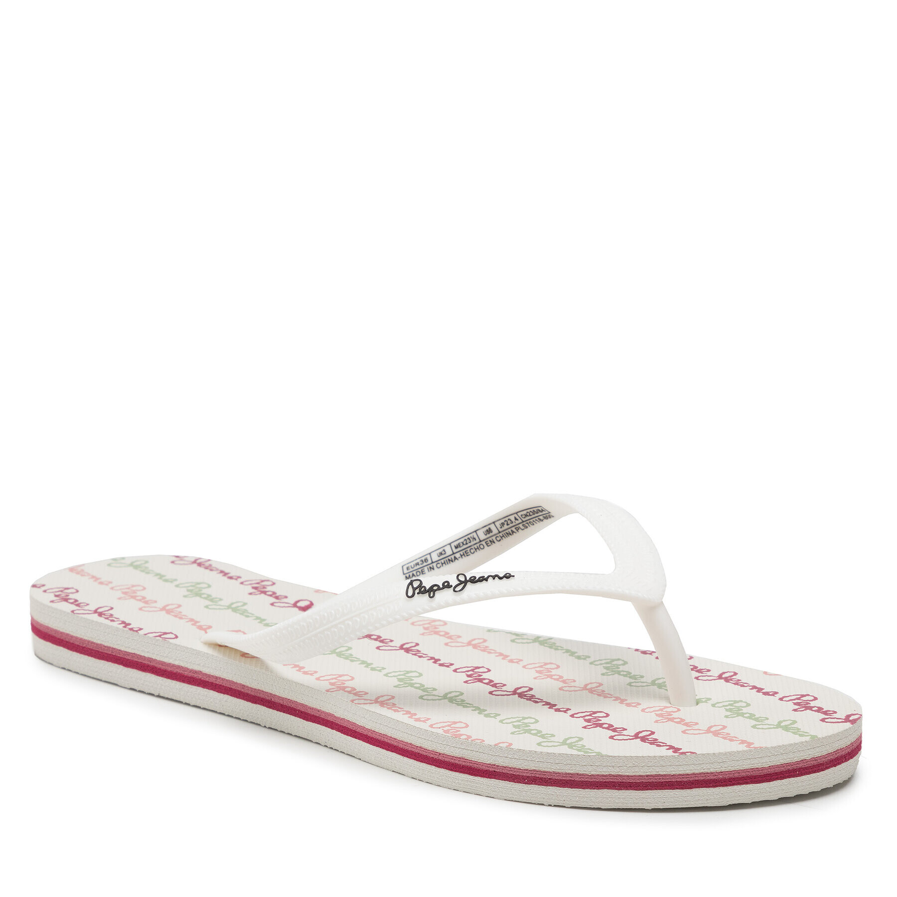 Pepe Jeans Flip-flops Rake Log PLS70118 Fehér - Pepit.hu