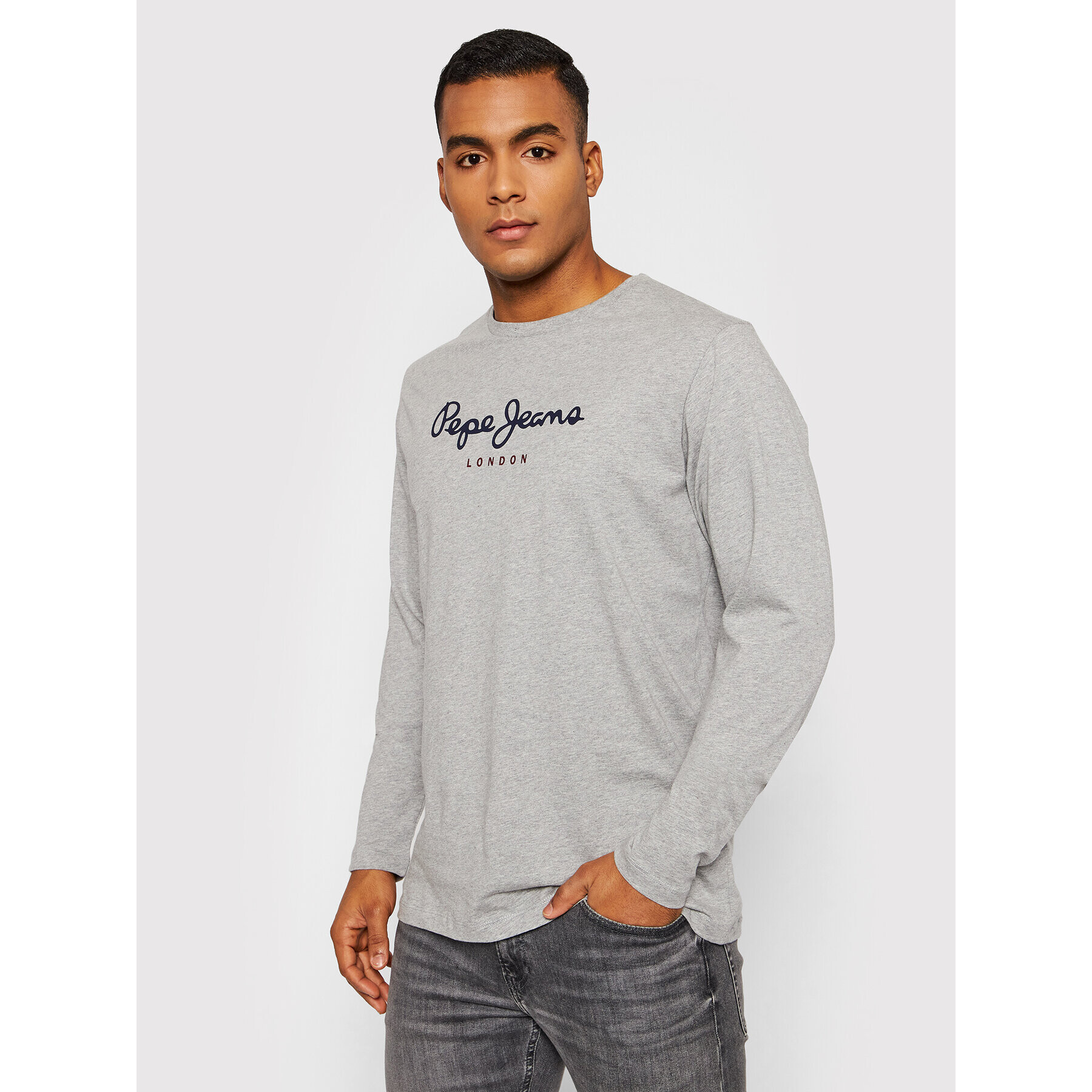 Pepe Jeans Hosszú ujjú Eggo PM508209 Szürke Regular Fit - Pepit.hu