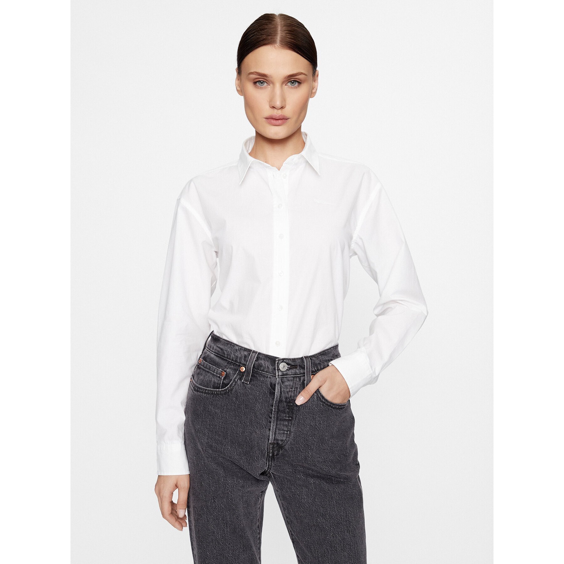 Pepe Jeans Ing Liza PL304704 Fehér Regular Fit - Pepit.hu