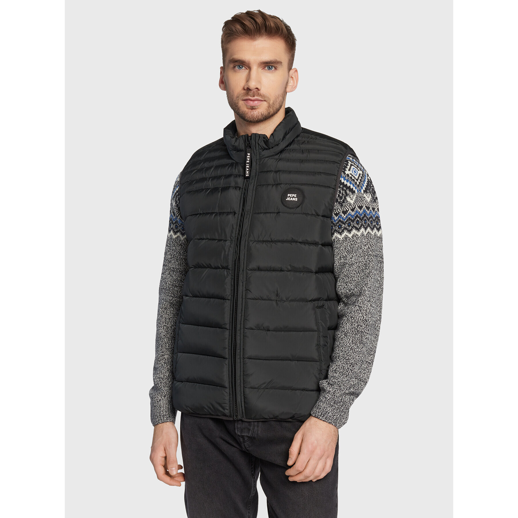 Pepe Jeans Mellény Jack PM402590 Fekete Regular Fit - Pepit.hu