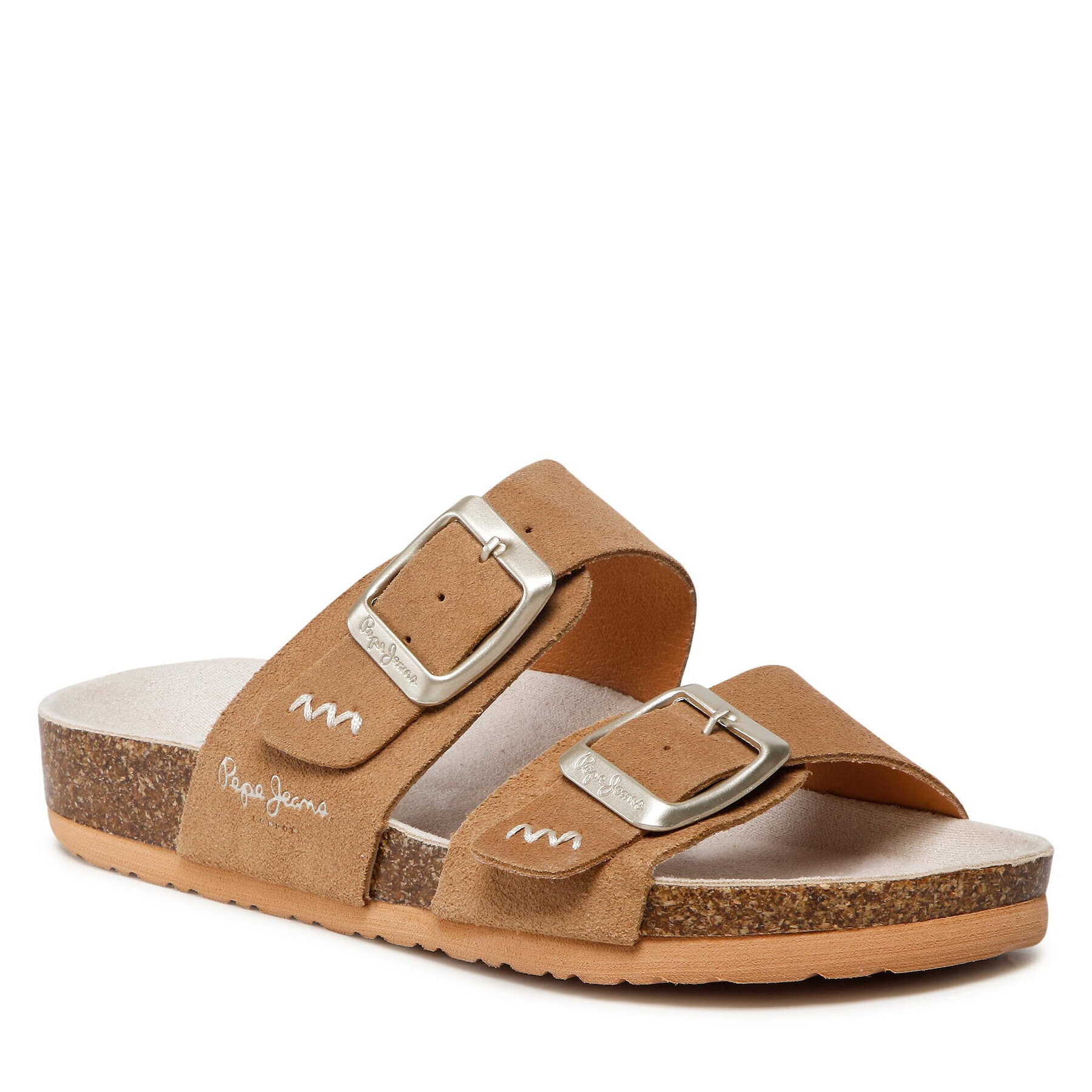 Pepe Jeans Papucs Oban Basic PLS90564 Barna - Pepit.hu