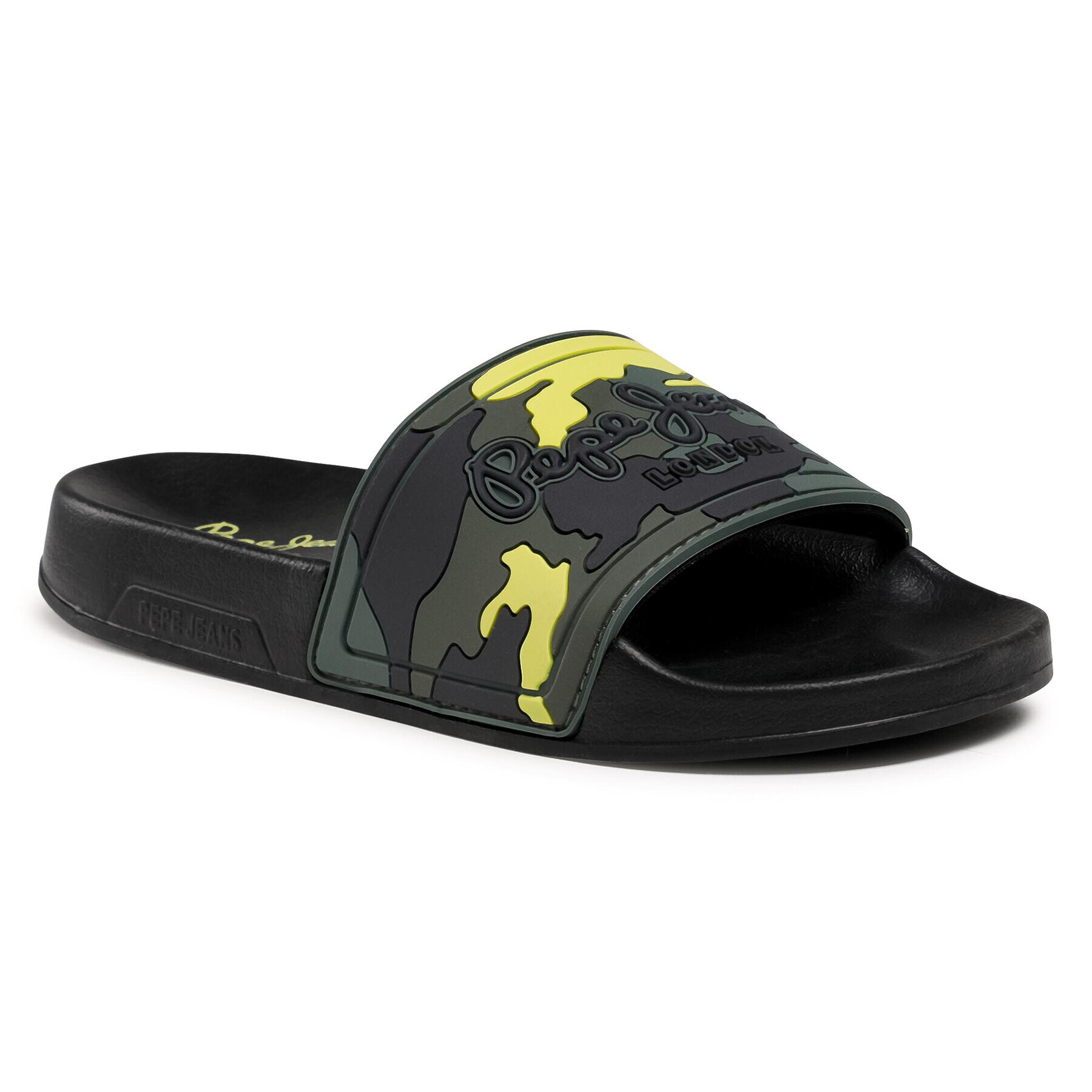 Pepe Jeans Papucs Slider Camo Boys PBS70045 Zöld - Pepit.hu