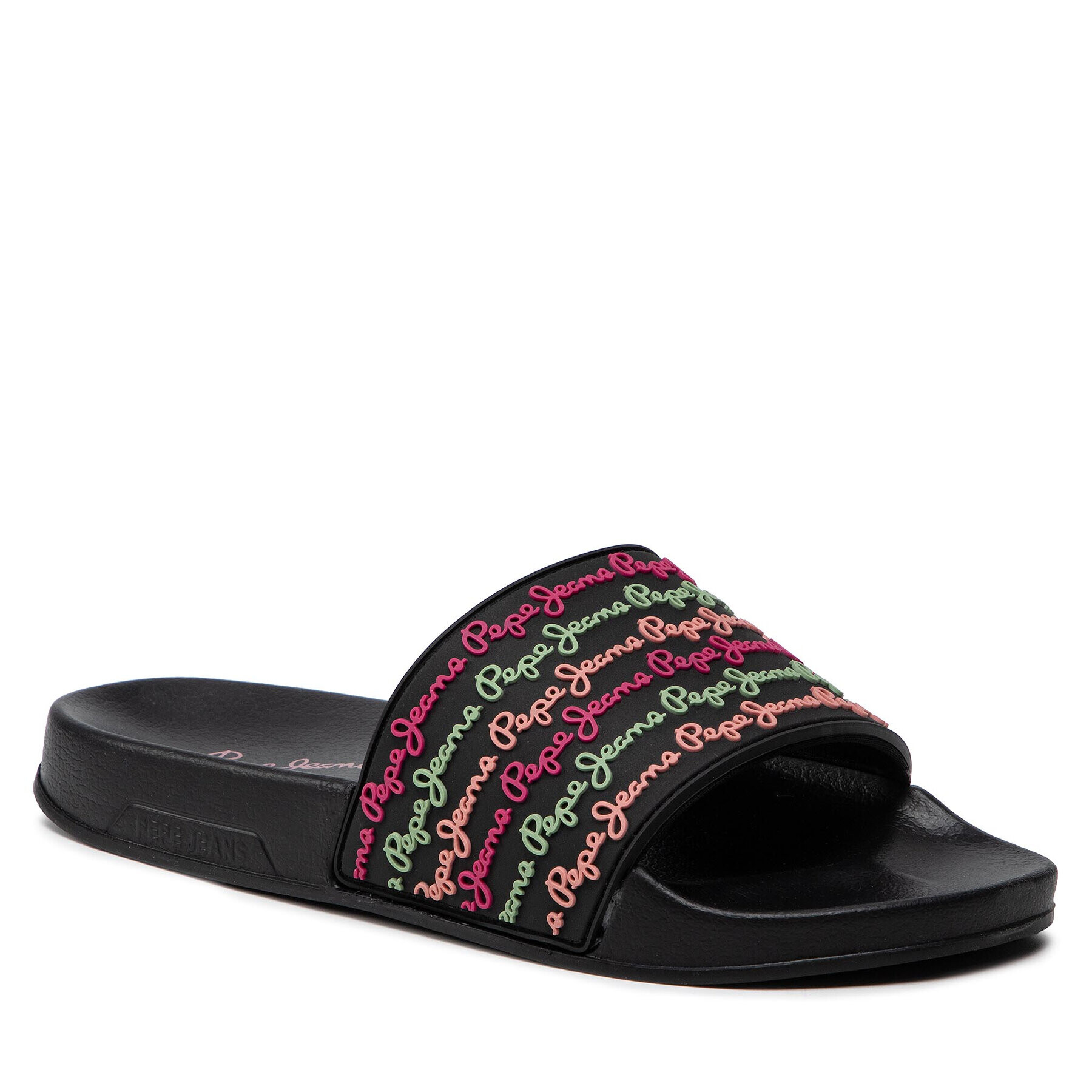 Pepe Jeans Papucs Slider Colors PLS70110 Fekete - Pepit.hu