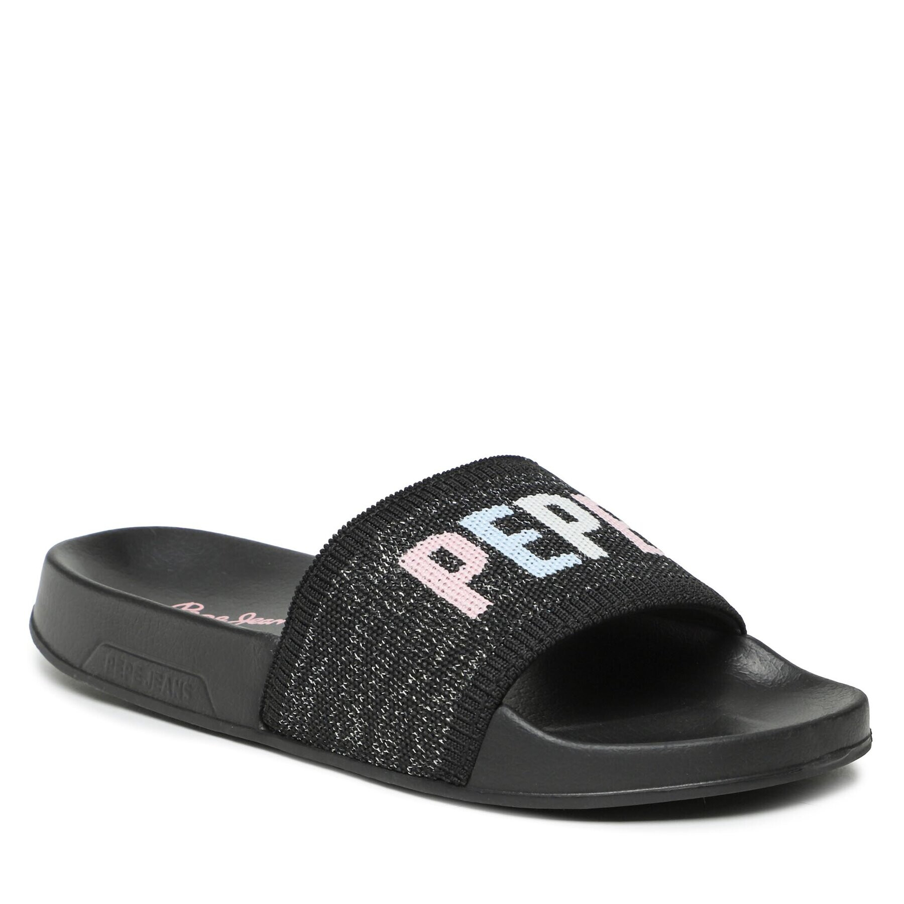 Pepe Jeans Papucs Slider Knit W PLS70128 Fekete - Pepit.hu