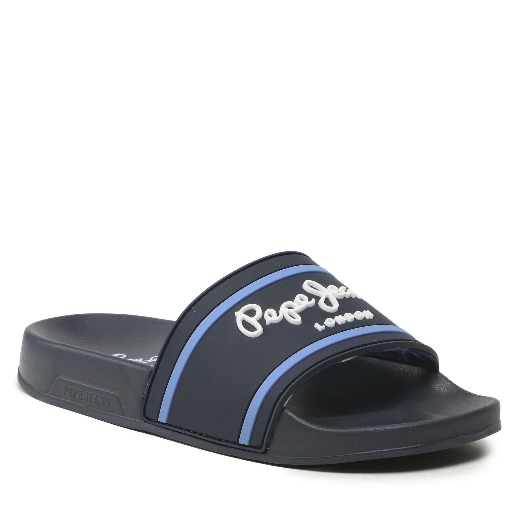 Pepe Jeans Papucs Slider Logo B PBS70054 Sötétkék - Pepit.hu