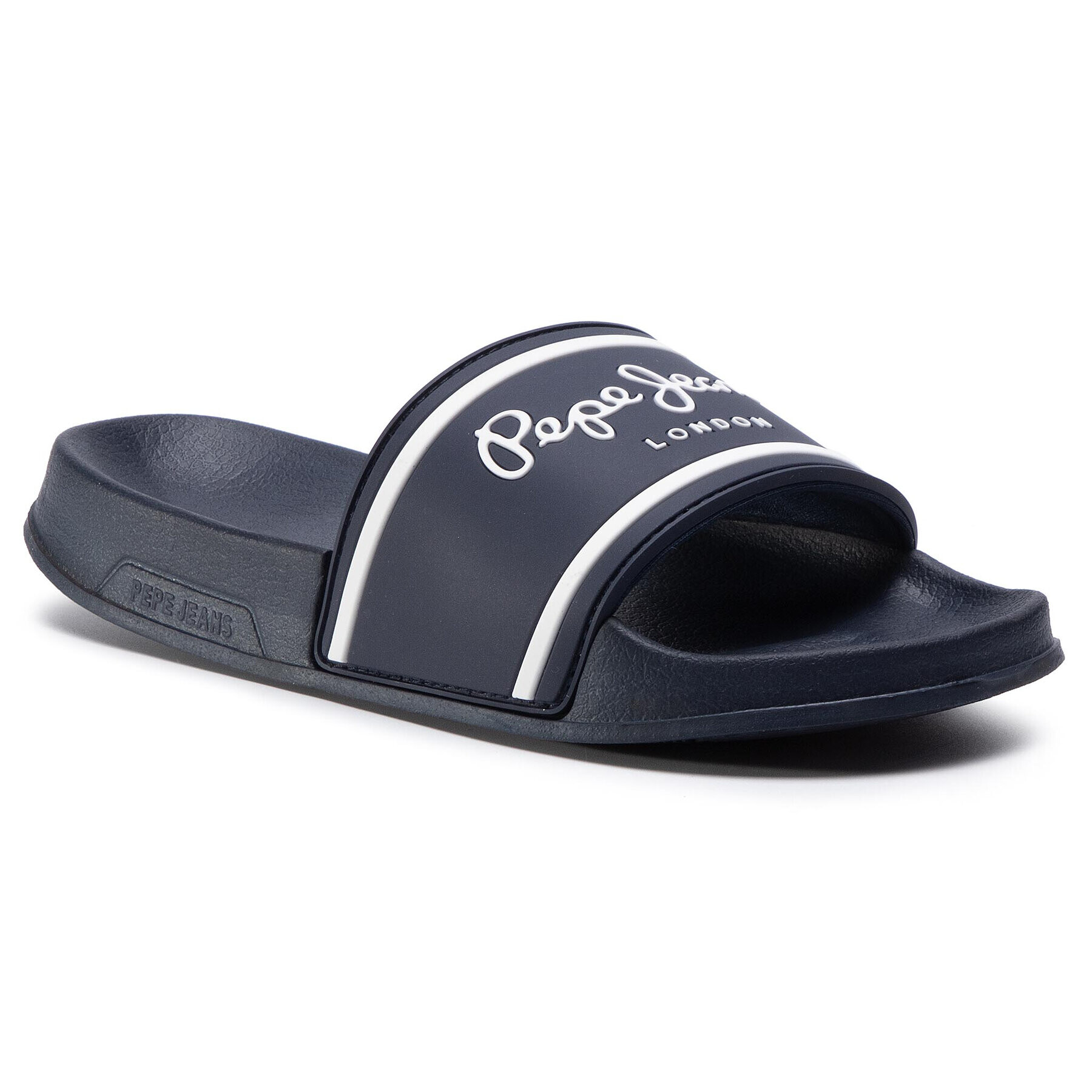 Pepe Jeans Papucs Slider Logo Boys PBS70034 Sötétkék - Pepit.hu