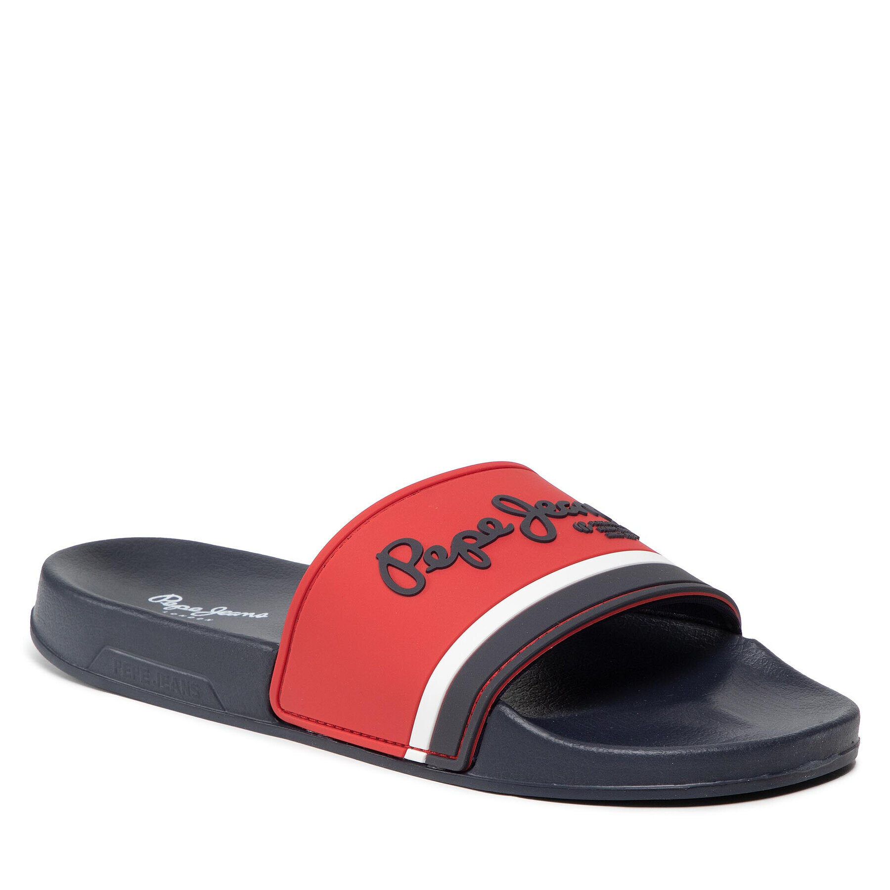 Pepe Jeans Papucs Slider Portobello PMS70108 Piros - Pepit.hu