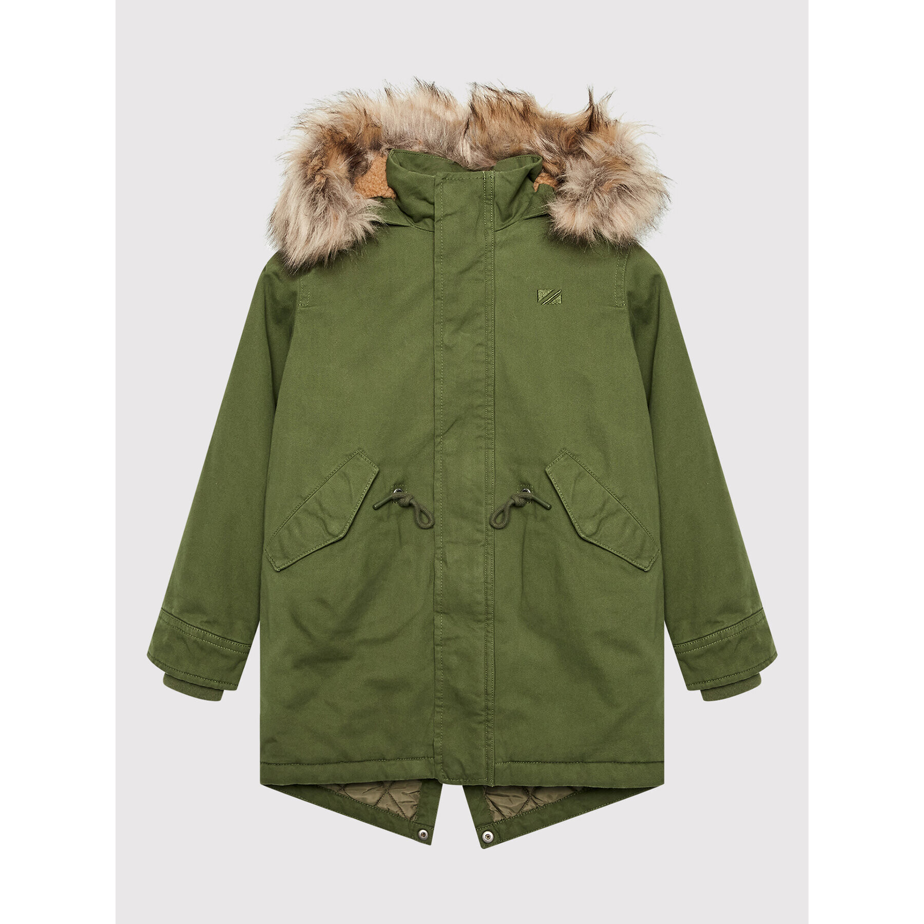 Pepe Jeans Parka Golders PB401144 Zöld Regular Fit - Pepit.hu