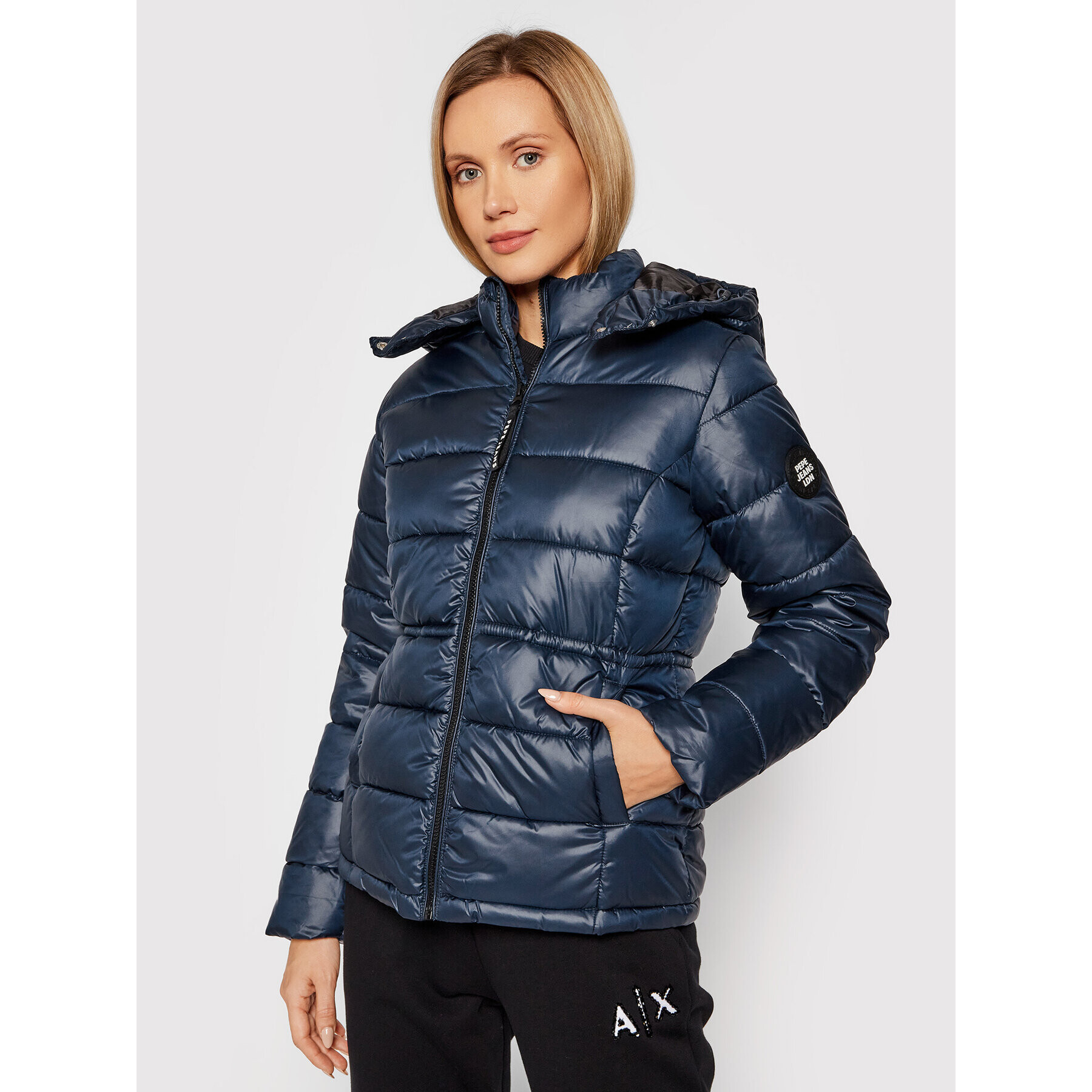 Pepe Jeans Pehelykabát Camille PL401979 Sötétkék Regular Fit - Pepit.hu