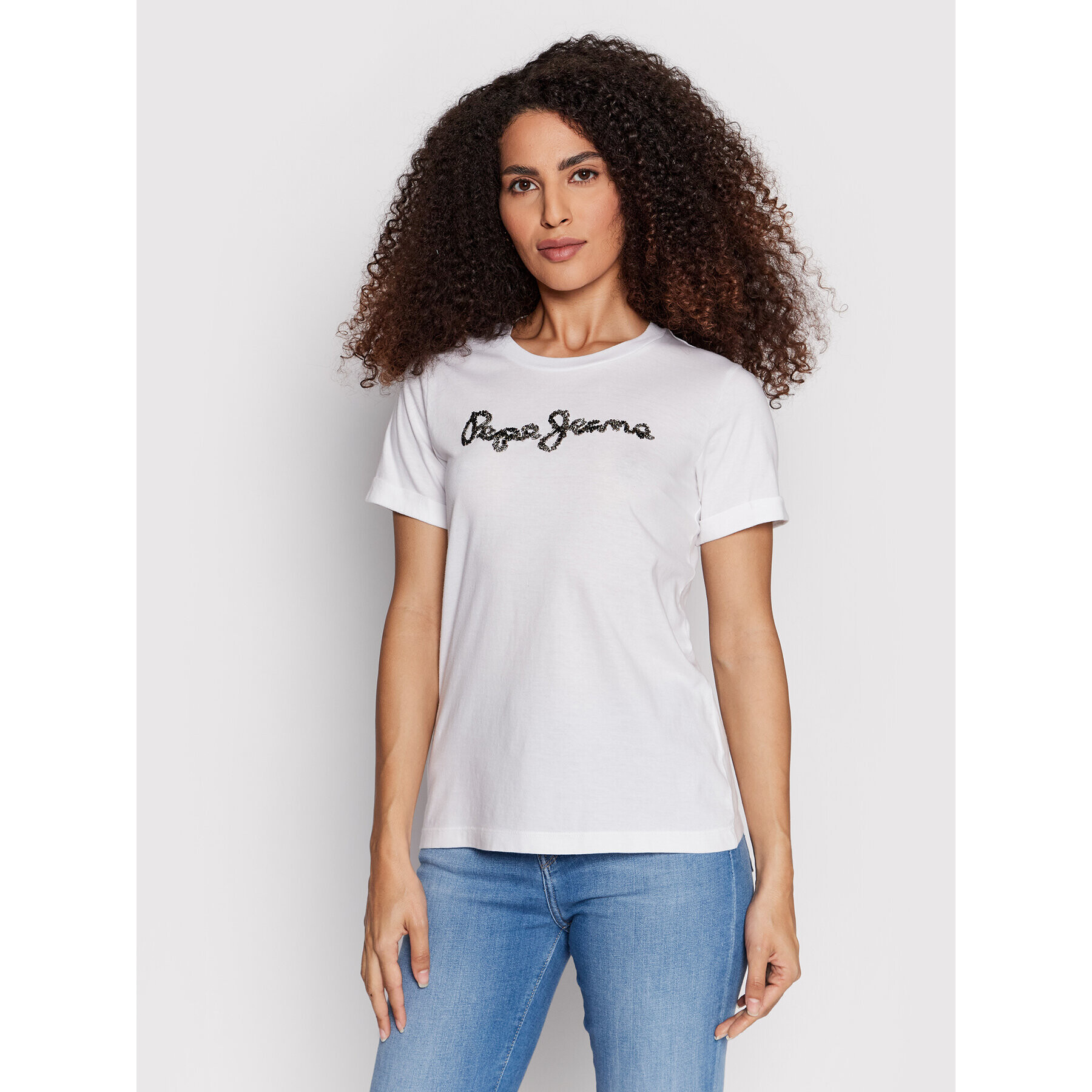 Pepe Jeans Póló Babette PL505122 Fehér Regular Fit - Pepit.hu