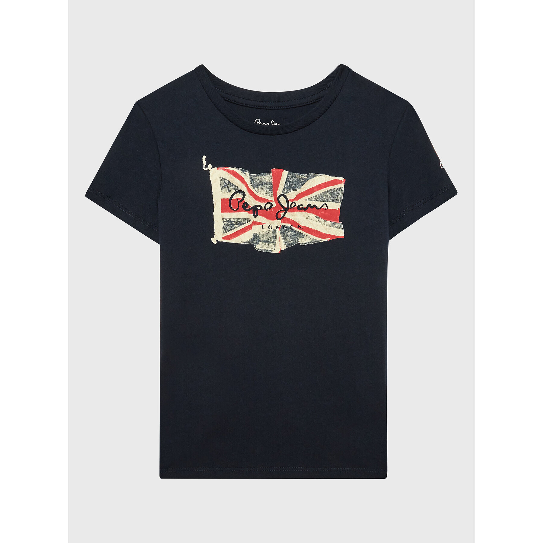 Pepe Jeans Póló Flag Logo PB503492 Sötétkék Regular Fit - Pepit.hu