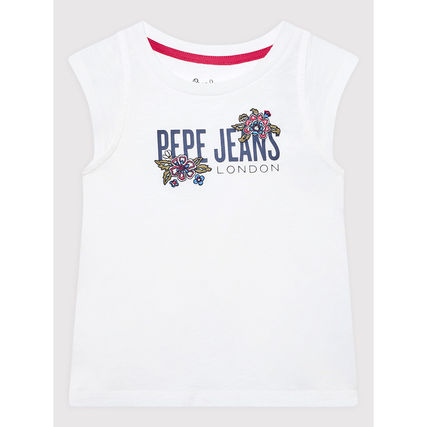 Pepe Jeans Póló Halija PG502837 Fehér Regular Fit - Pepit.hu