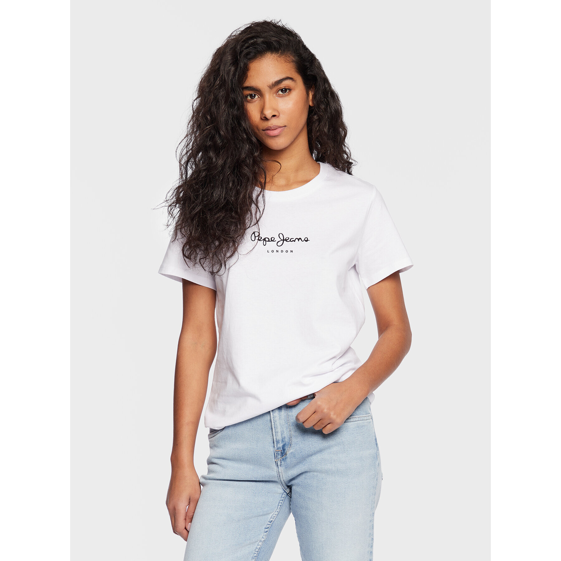 Pepe Jeans Póló Wendy PL505480 Fehér Regular Fit - Pepit.hu