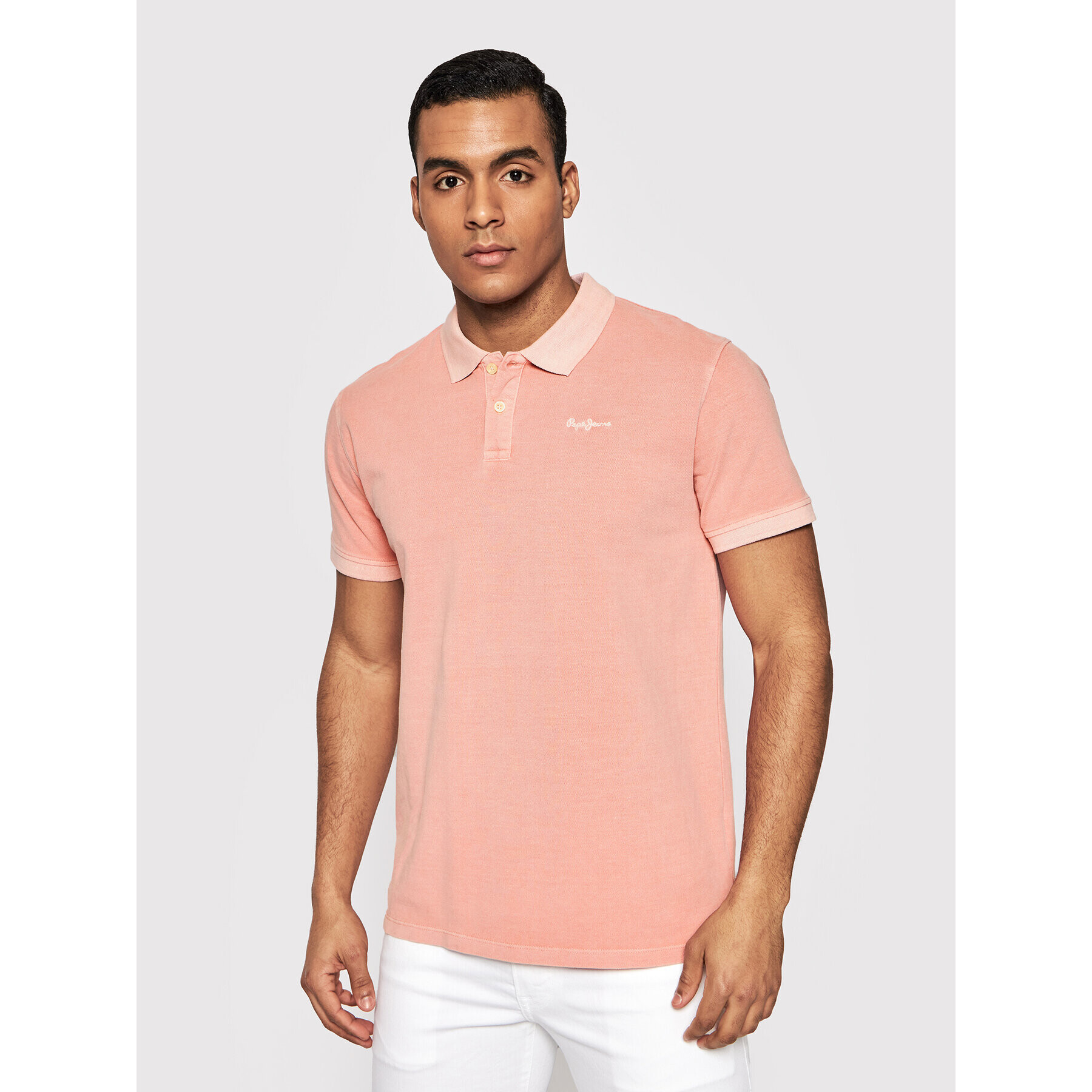 Pepe Jeans Pólóing Vincent PM541856 Rózsaszín Slim Fit - Pepit.hu