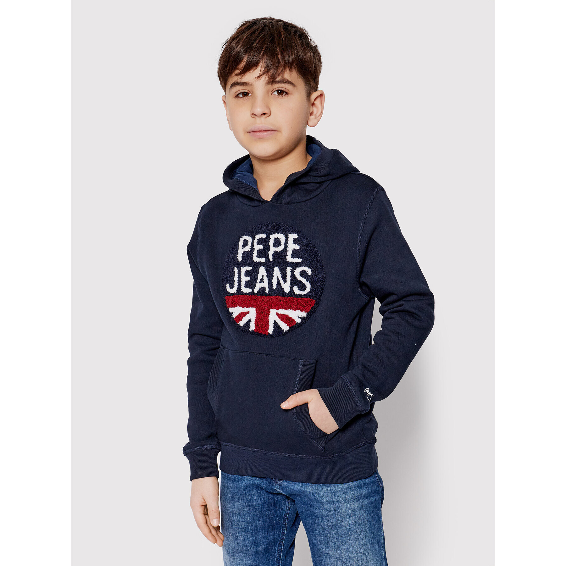 Pepe Jeans Pulóver Alexander PB581258 Sötétkék Regular Fit - Pepit.hu