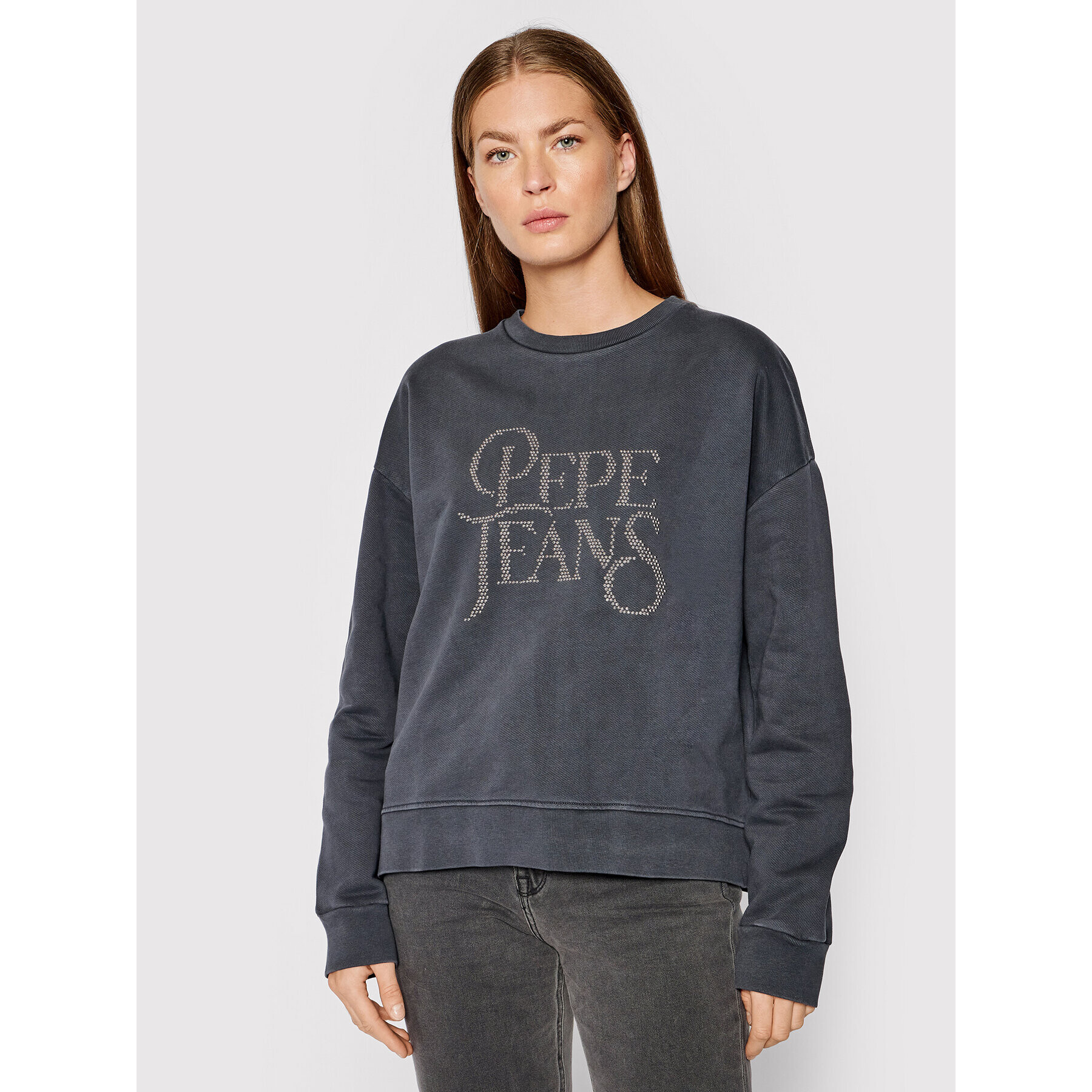 Pepe Jeans Pulóver Evita PL581102 Szürke Regular Fit - Pepit.hu