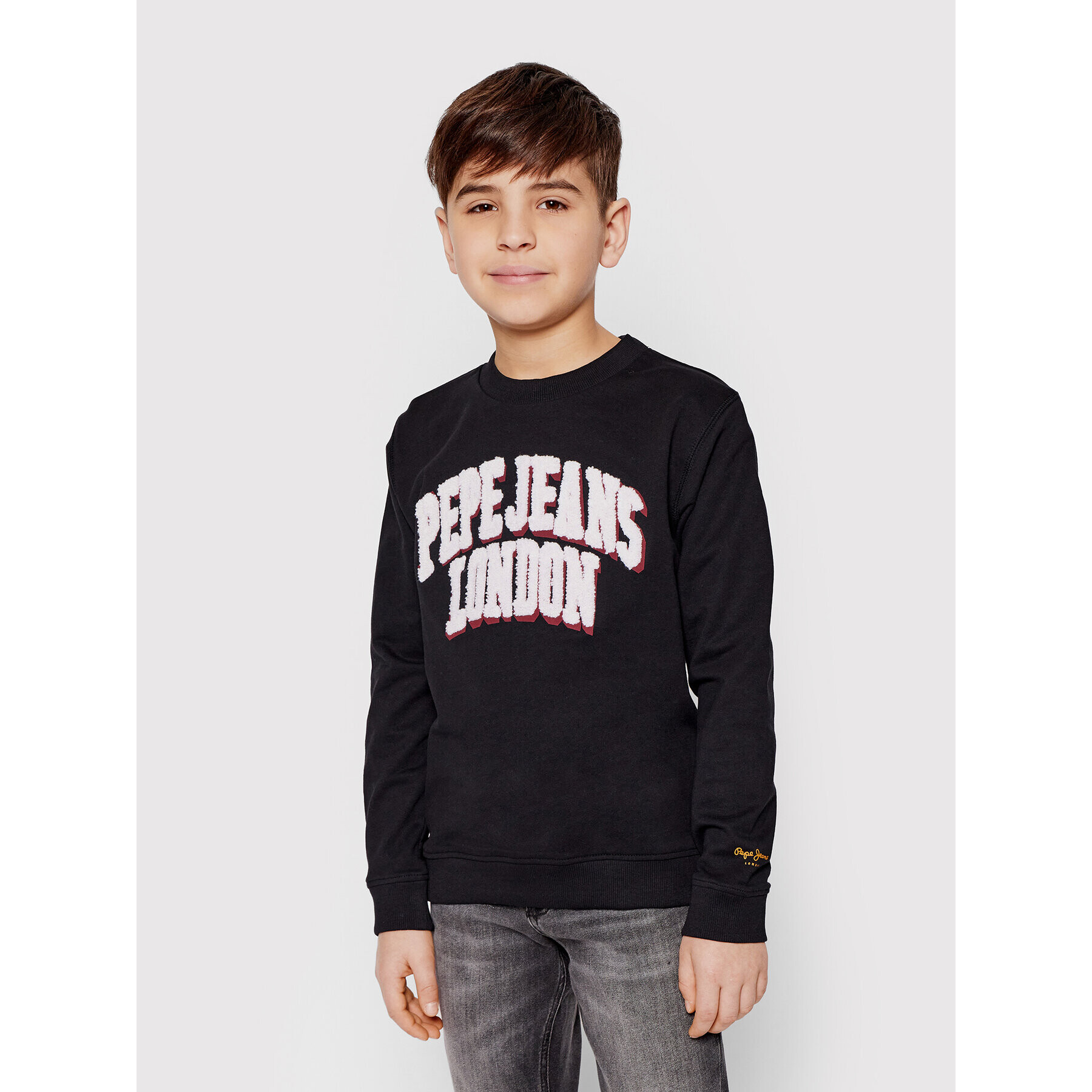 Pepe Jeans Pulóver Jameson PB581346 Fekete Regular Fit - Pepit.hu