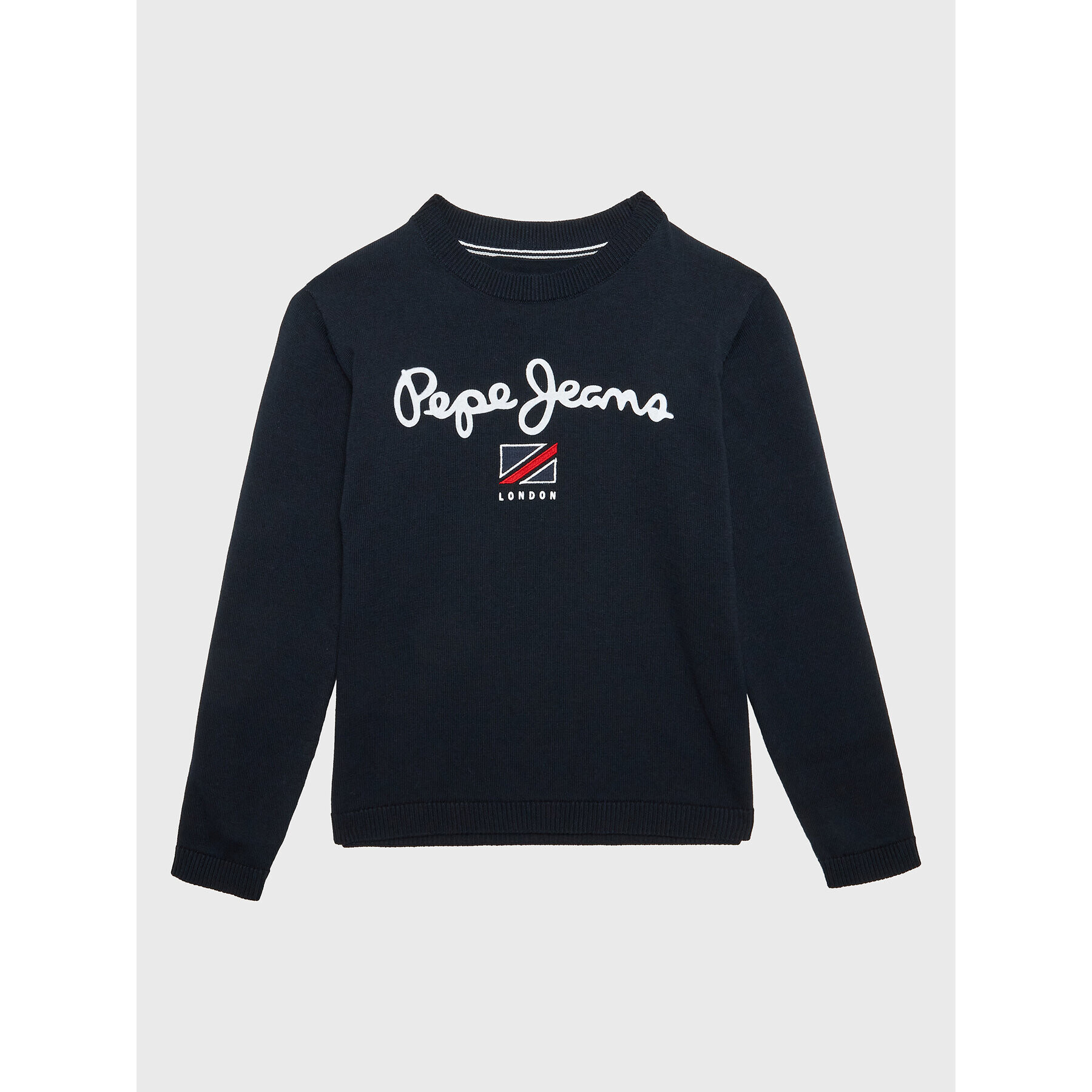 Pepe Jeans Sweater Larson PB701141 Sötétkék Regular Fit - Pepit.hu