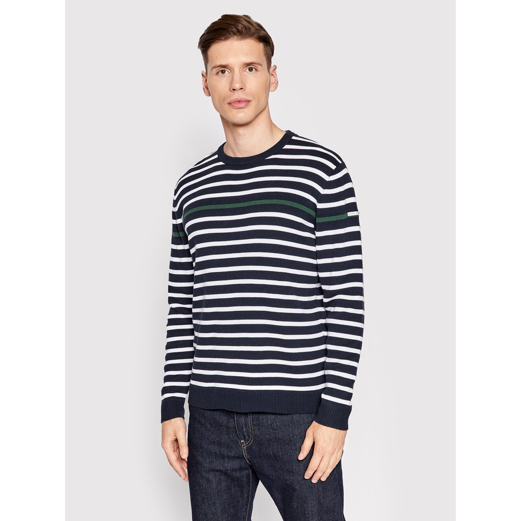 Pepe Jeans Sweater Max PM702237 Sötétkék Regular Fit - Pepit.hu