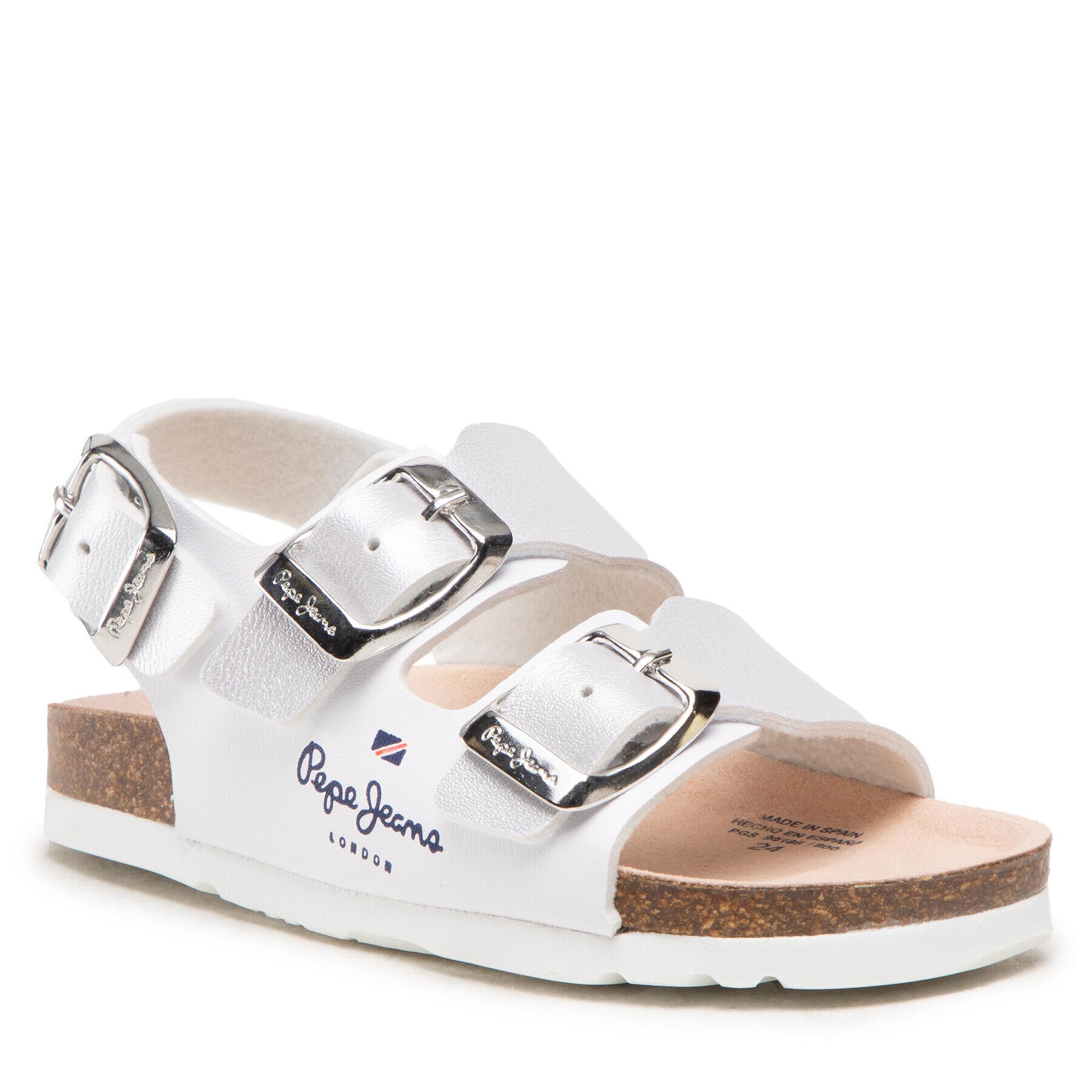 Pepe Jeans Szandál Bio Corp Girl PGS90186 Ezüst - Pepit.hu