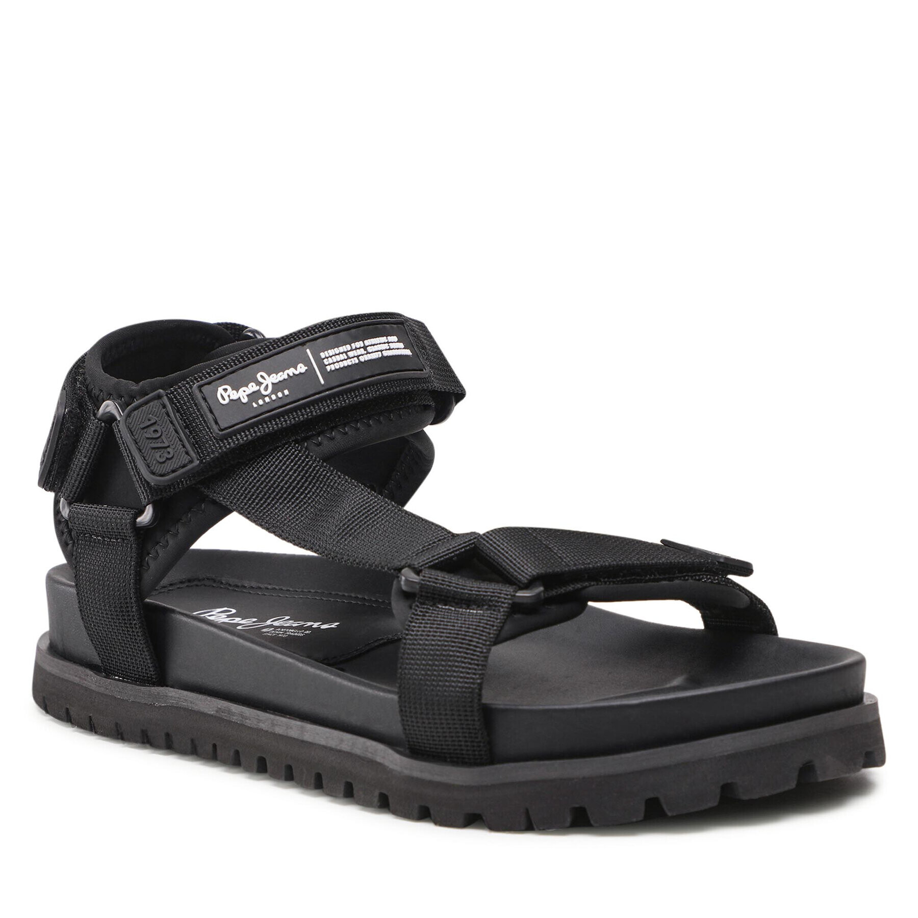 Pepe Jeans Szandál Urban Sandal Tech PMS90095 Fekete - Pepit.hu