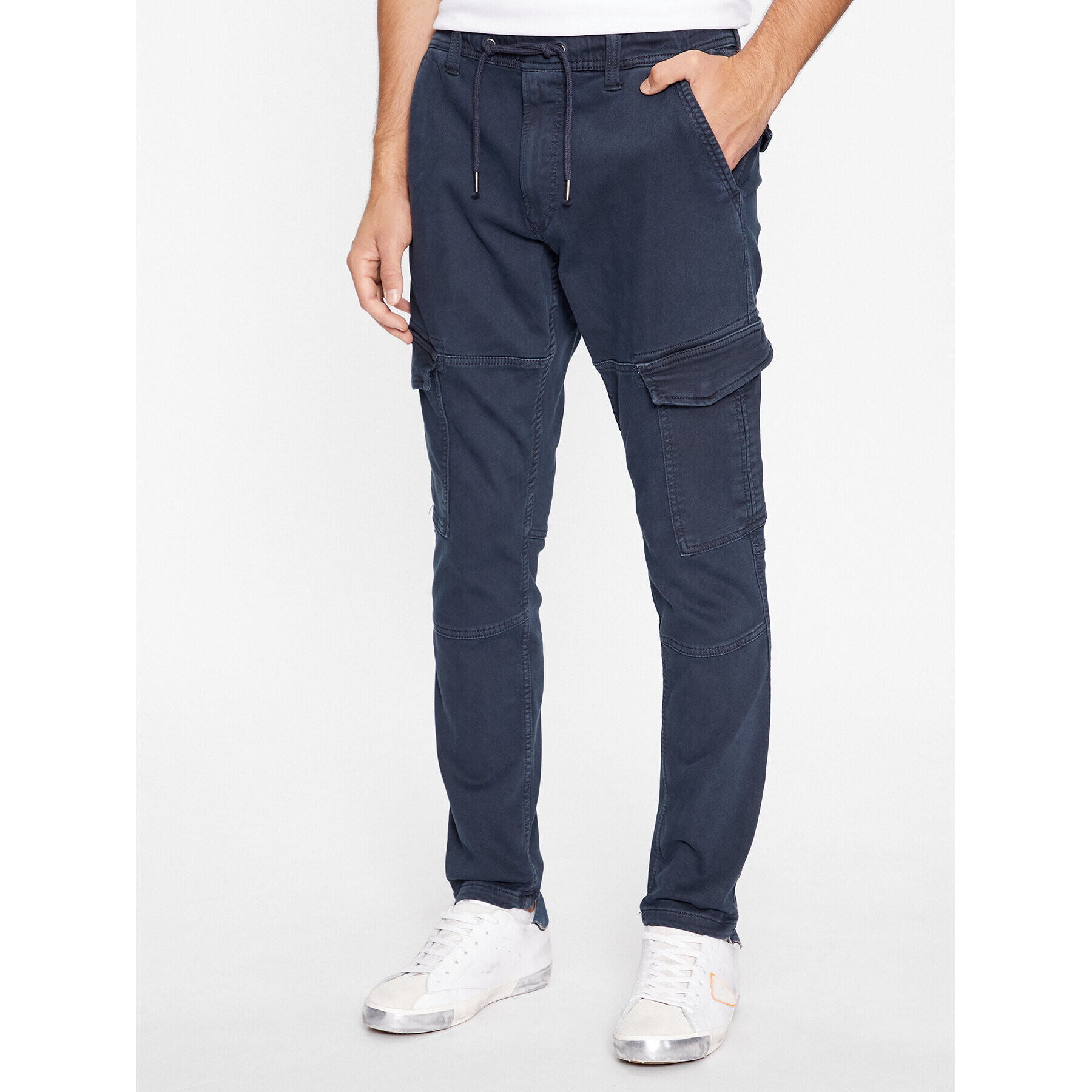 Pepe Jeans Szövet nadrág Jared PM211604YG7 Sötétkék Regular Fit - Pepit.hu